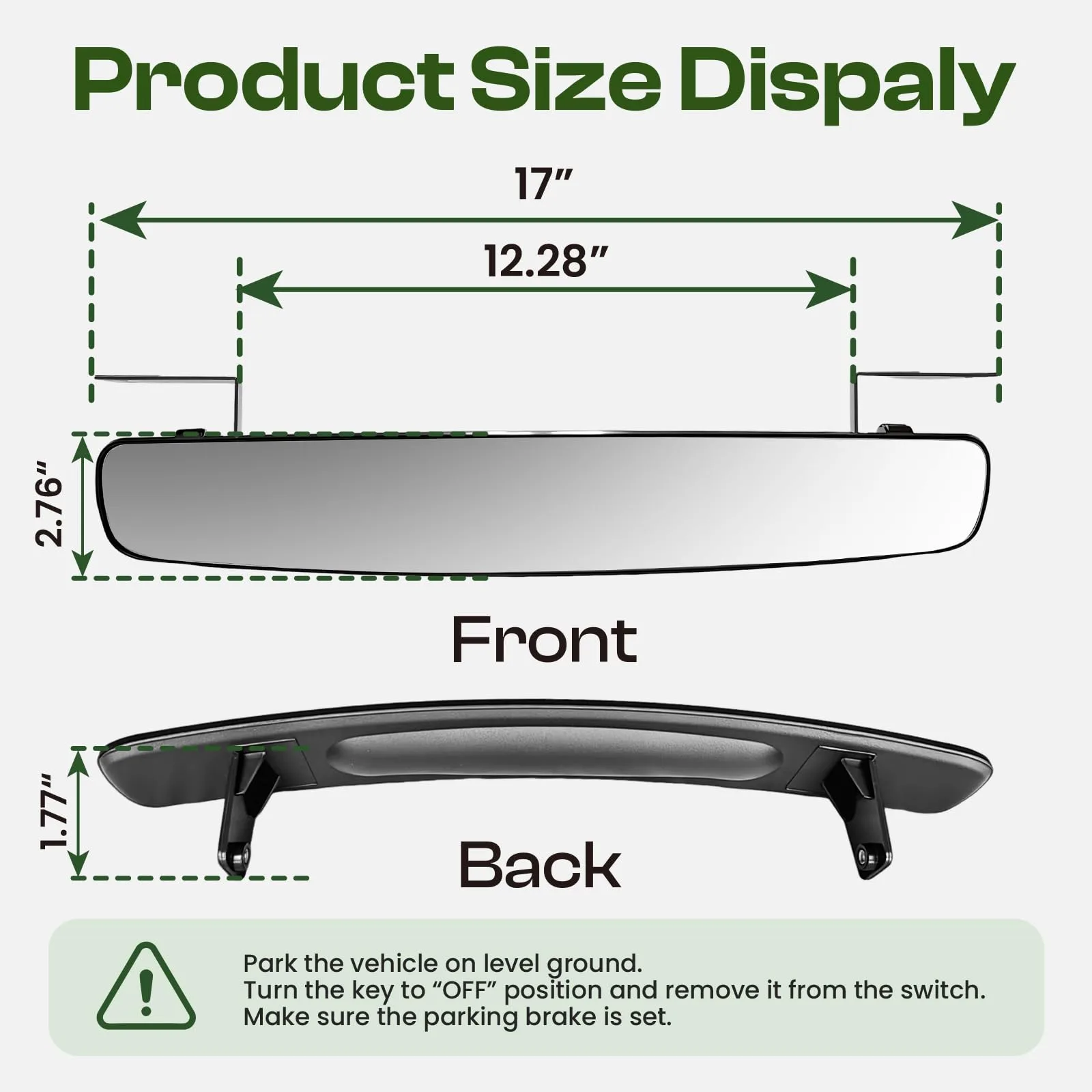 Faranzee GM-Y001 Panoramic Golf Cart Rear View Mirror image 4