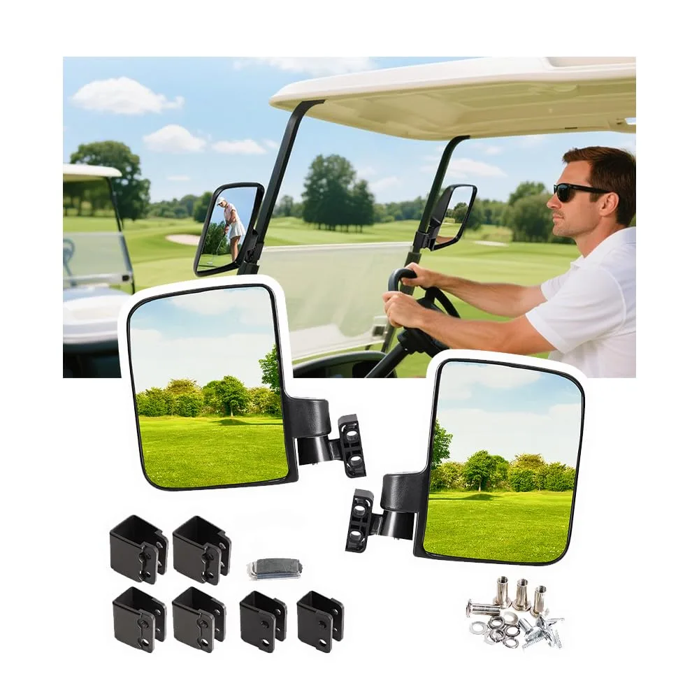 MTNYY Folding Side Mirrors for Atlas Lifted 2024-2026, 180° Wide-Angle