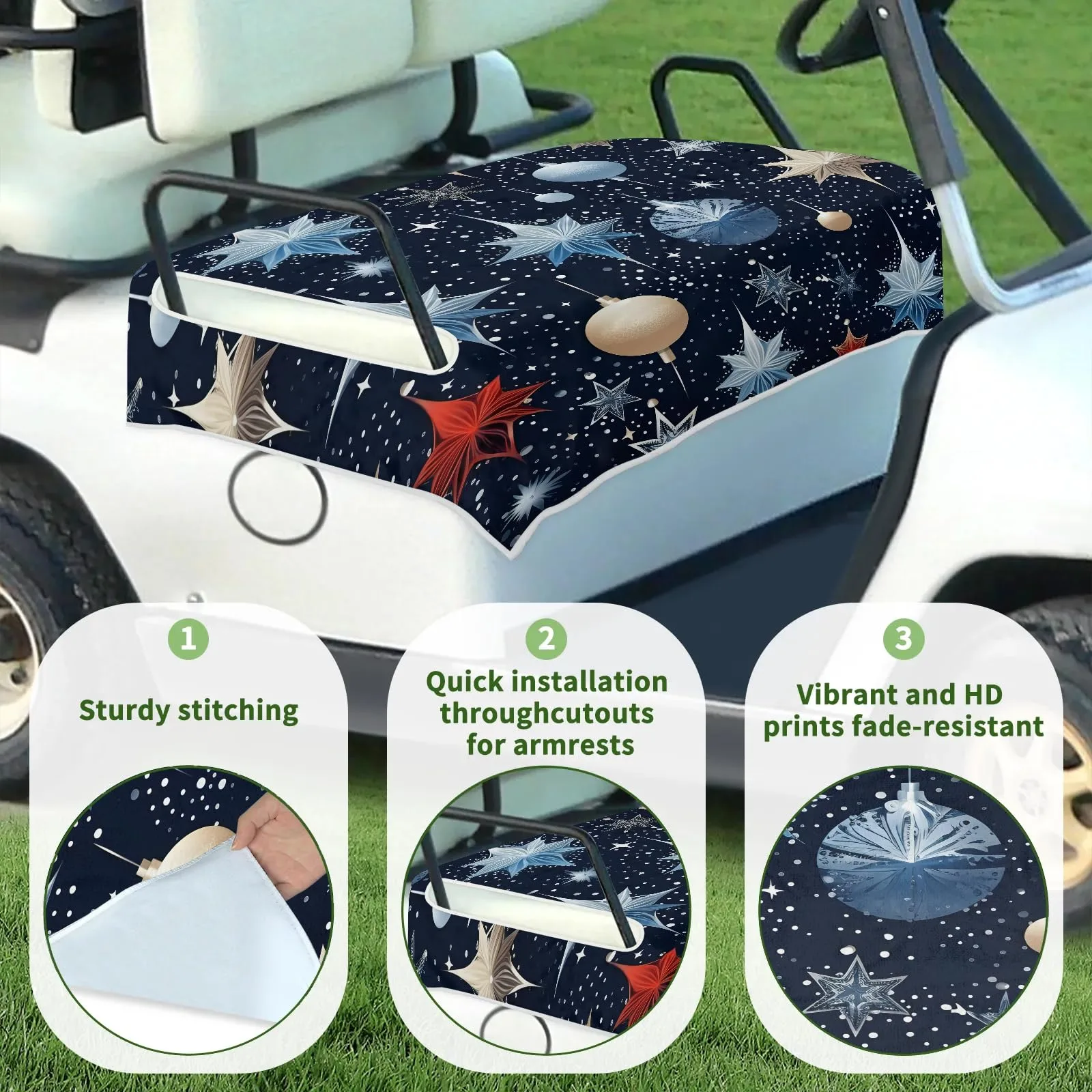 Tiveruda Golf Cart Seat Cover, 51 x 31 in image 3