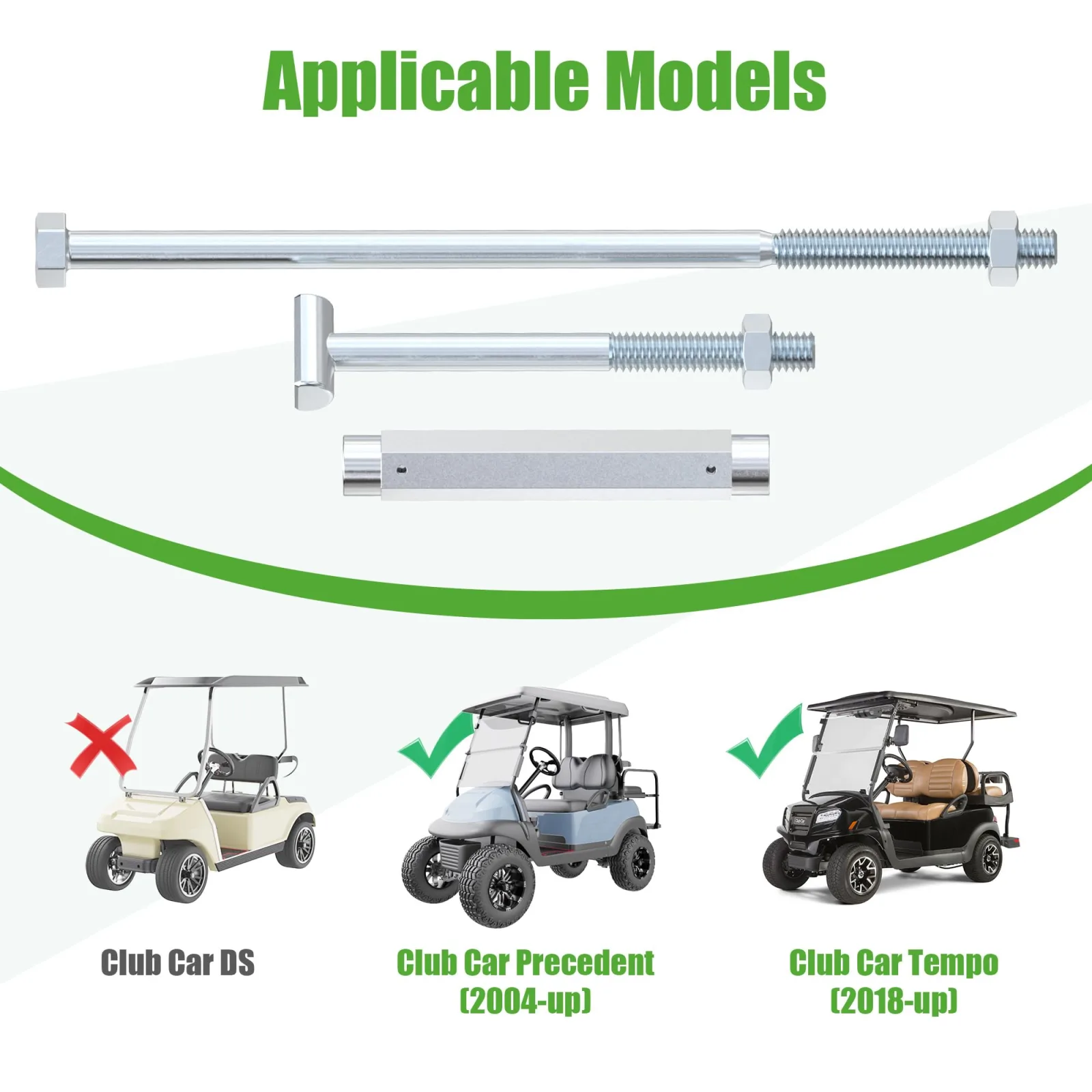 10L0L Brake Equalizer Rod for Club Car Precedent and Tempo image 4
