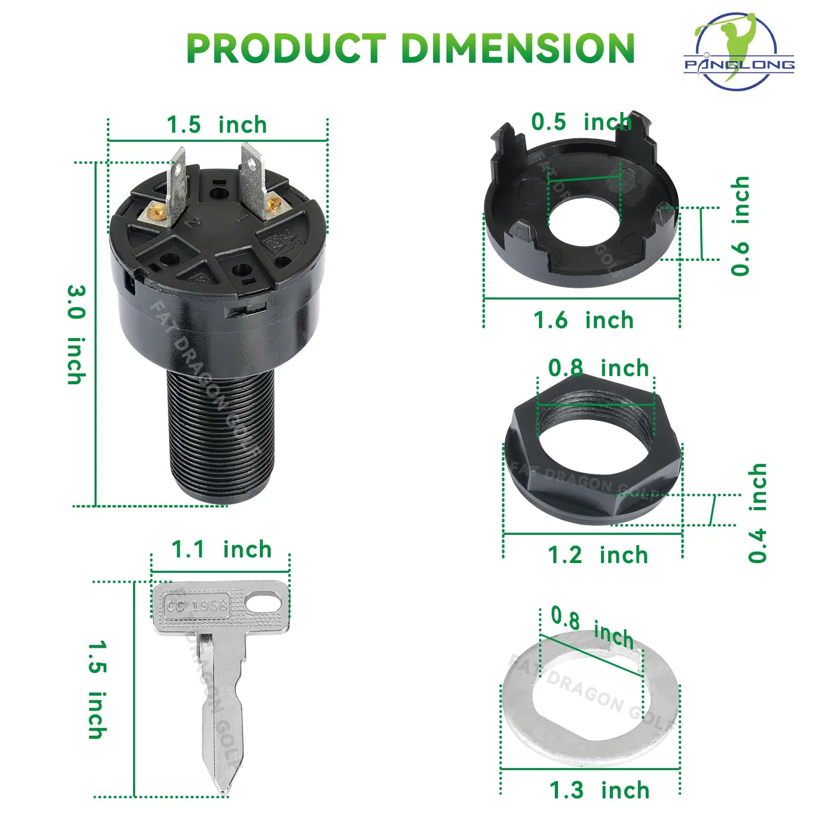 Panglong Ignition Switch for Club Car Precedent & Tempo image 4