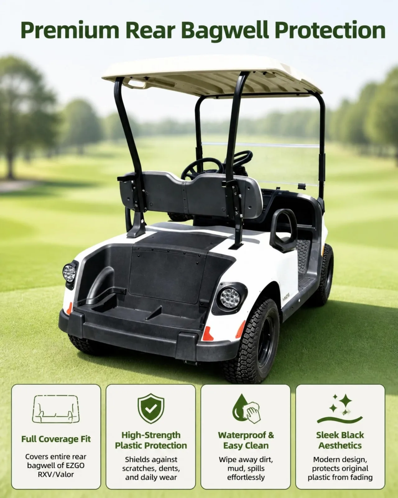 SAUTVS Rear Bagwell Liner for E-Z-GO RXV and Valor image 4