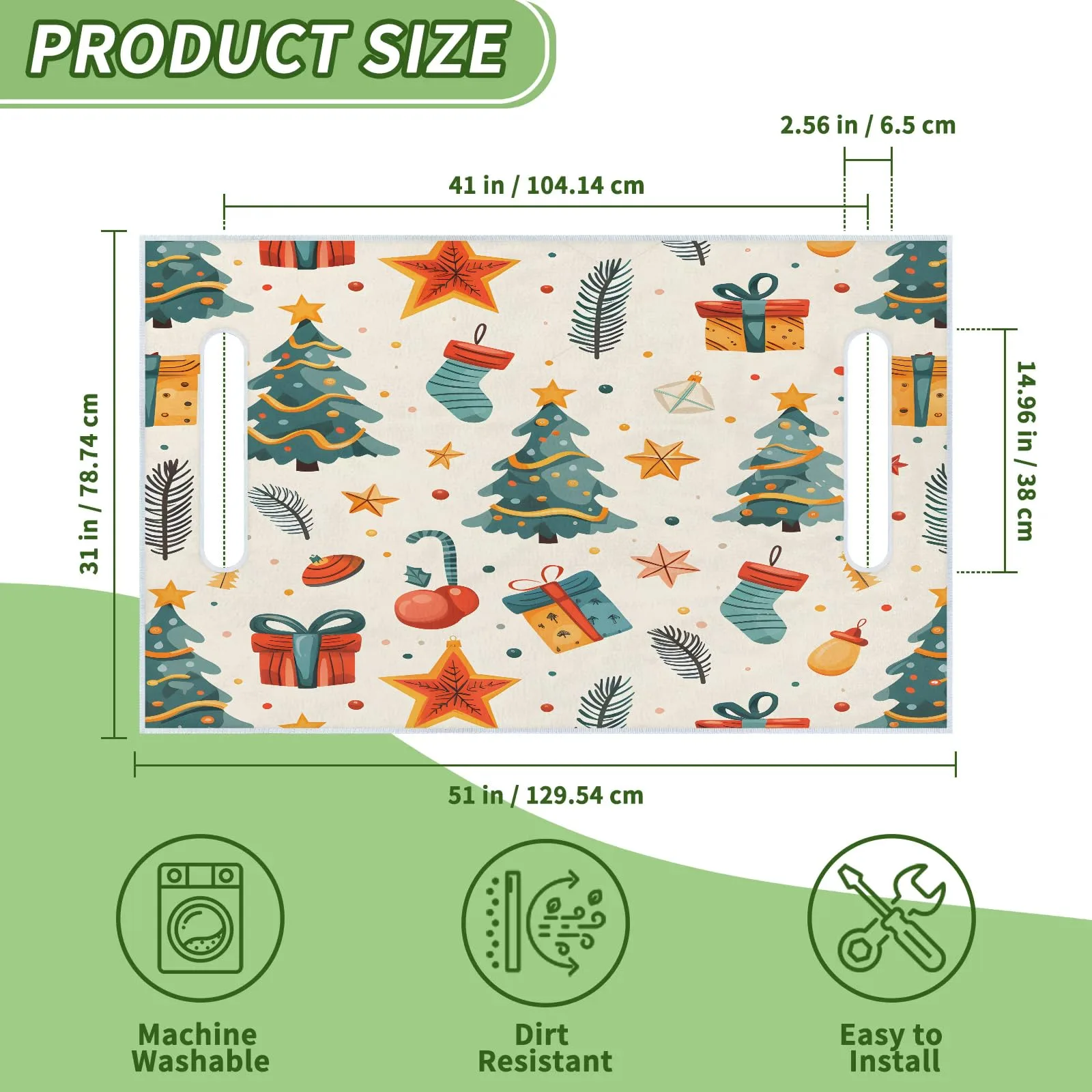 Tiveruda Golf Cart Seat Cover for Double Seats image 2