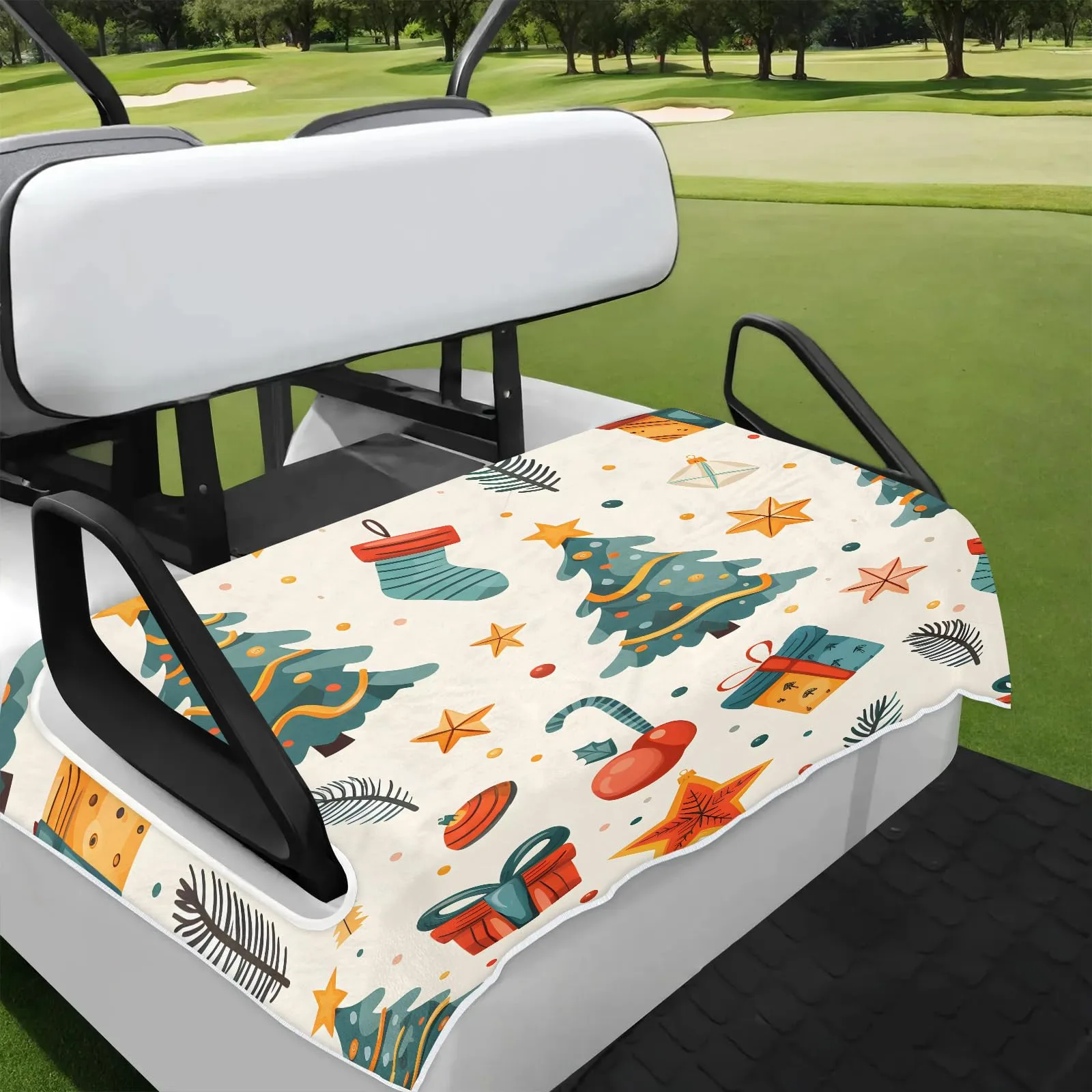 Tiveruda Golf Cart Seat Cover for Double Seats