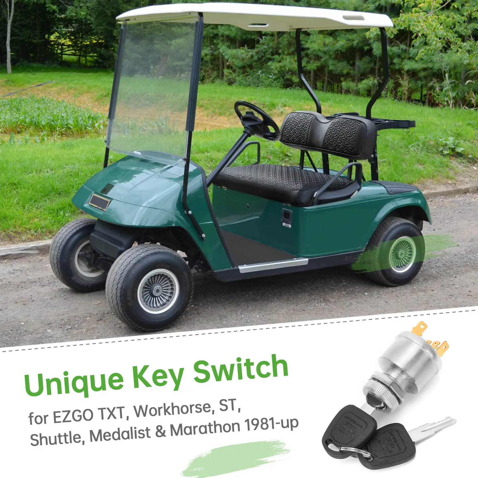 10L0L Unique Key Ignition Switch for EZGO Golf Carts image 4
