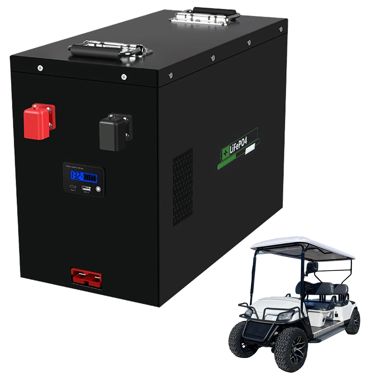 SSCYHT 12.8V 280Ah LiFePO4 Golf Cart Battery