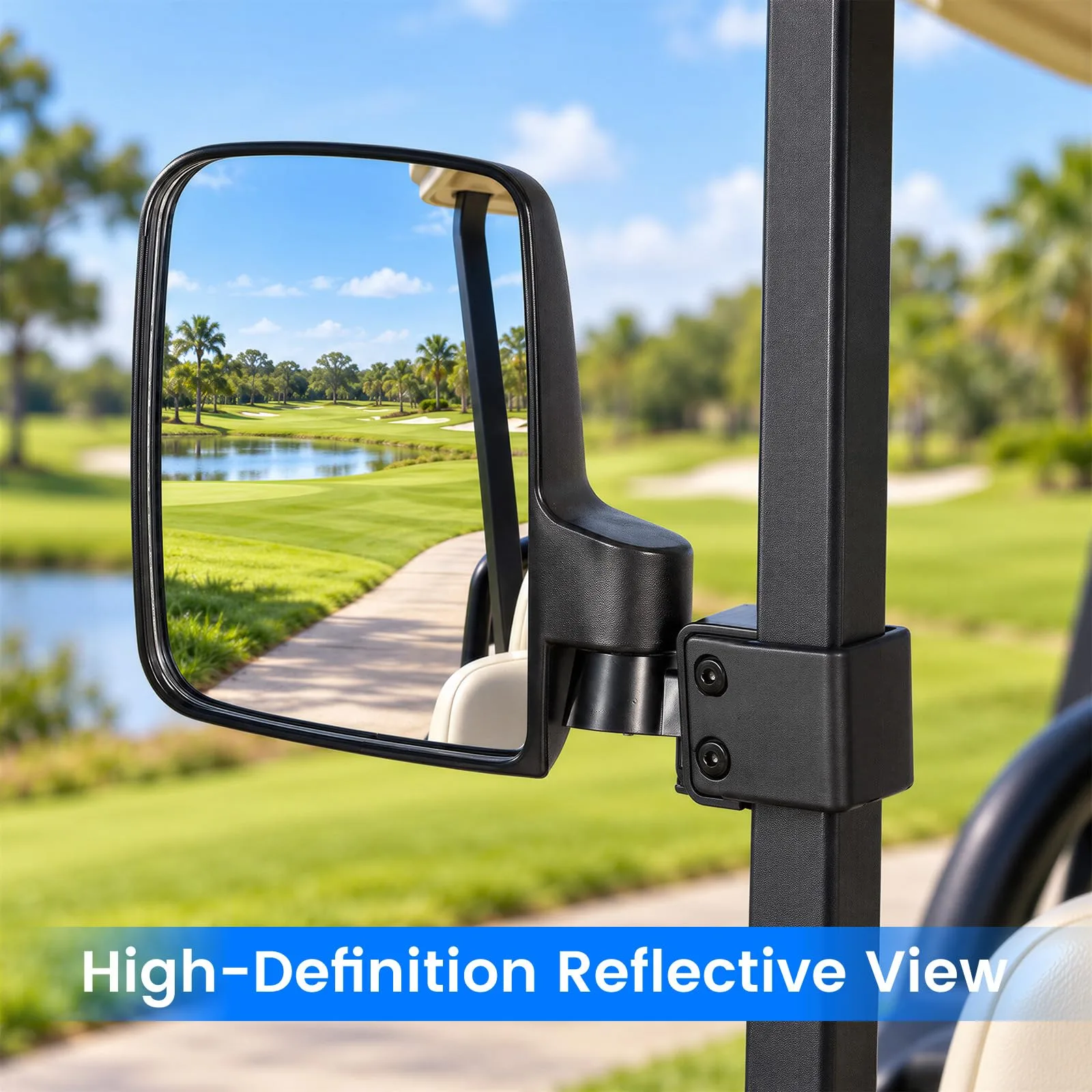 MoKo Side View Mirror Kit for Golf Carts — P840401482285 image 3