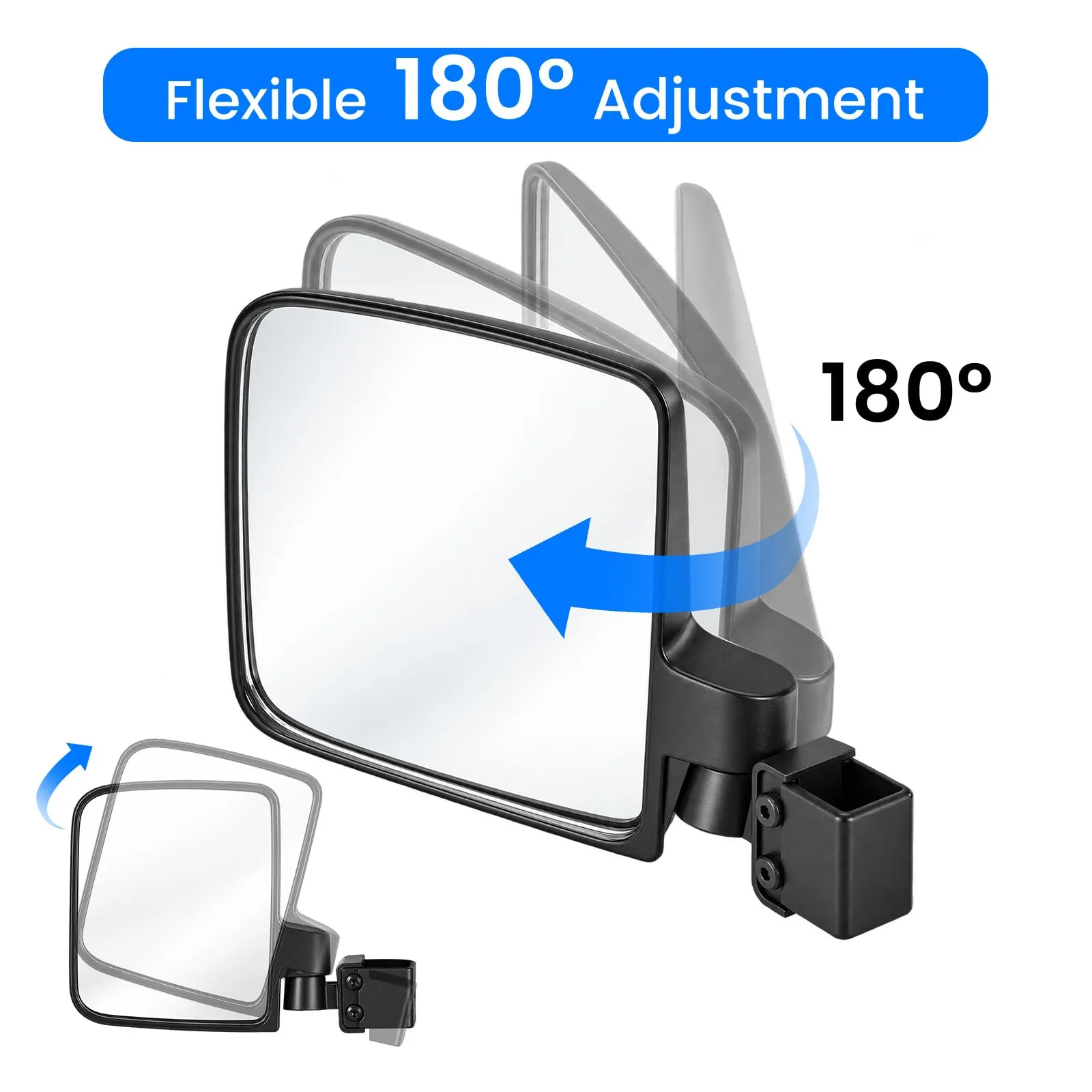 MoKo Side View Mirror Kit for Golf Carts — P840401482285 image 4