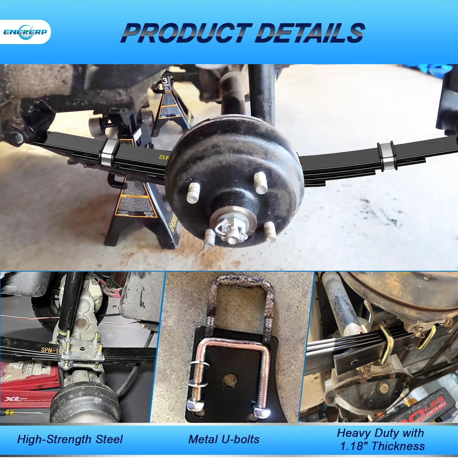 ENEKERP Rear 4-Leaf Spring Kit for E-Z-GO TXT 1994-Up image 4