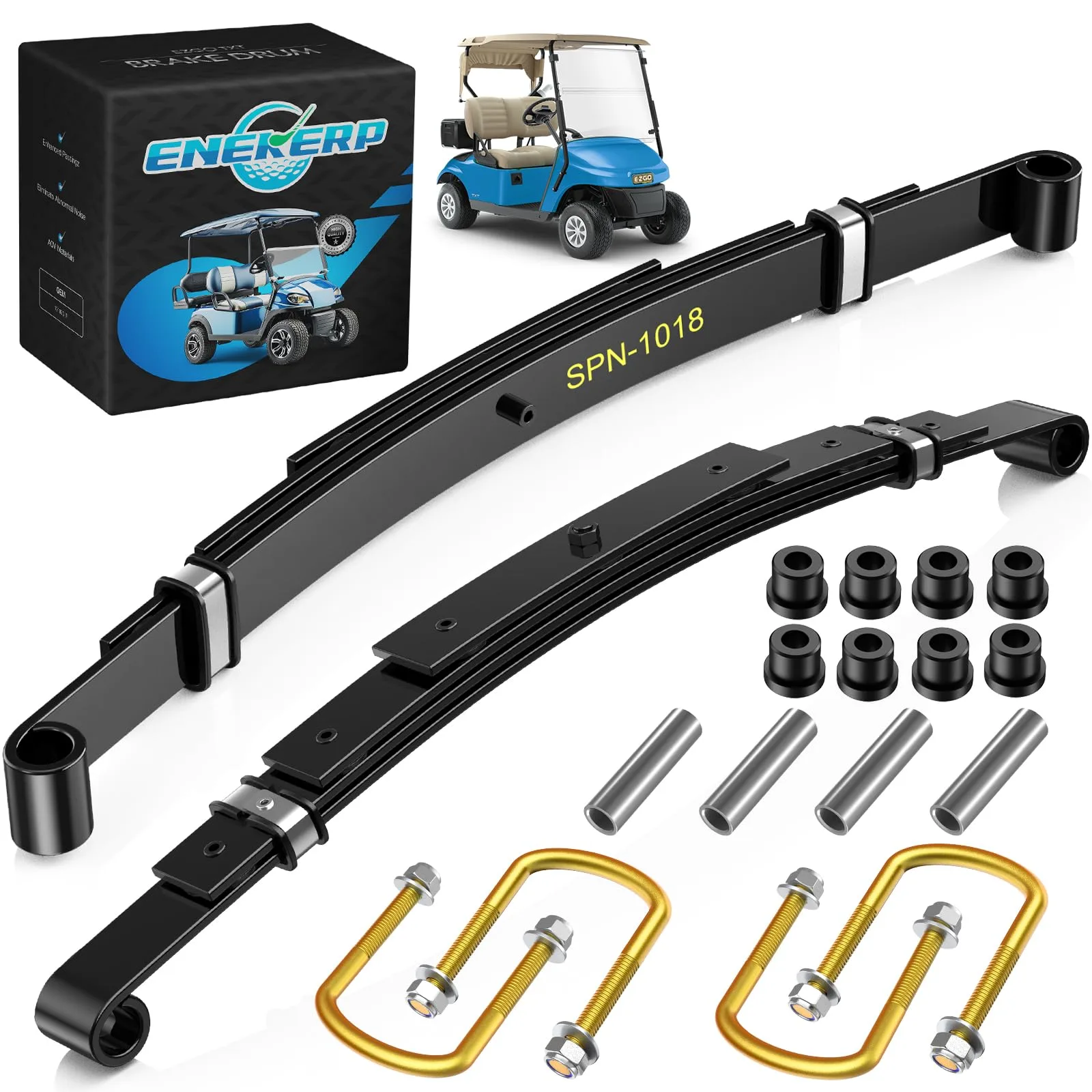 ENEKERP Rear 4-Leaf Spring Kit for E-Z-GO TXT 1994-Up