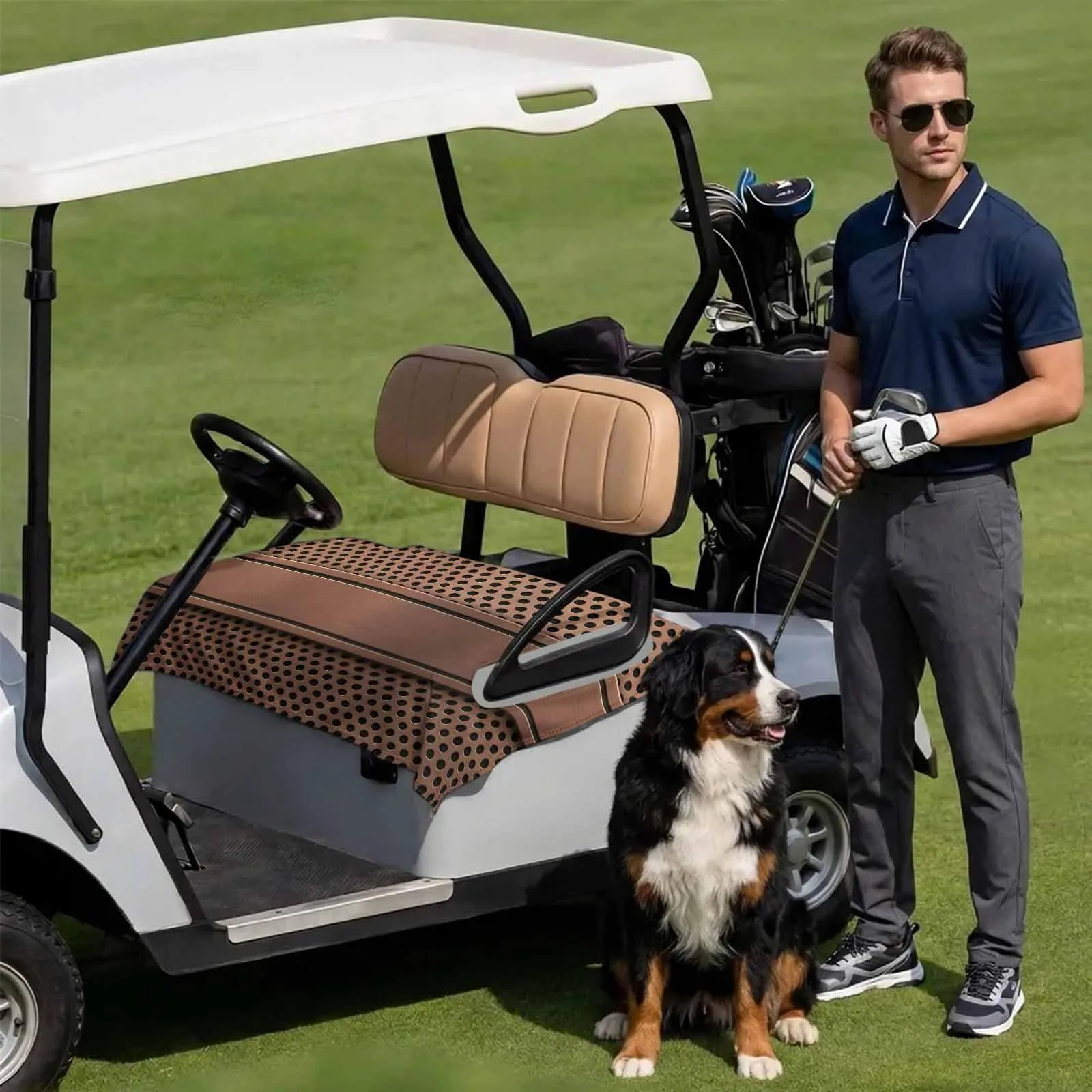 DecorLovee Golf Cart Seat Cover, 51 x 31 in image 3