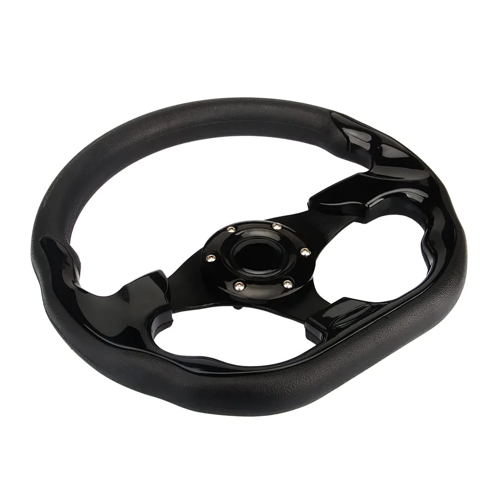 Spaorcco 12.5-Inch D-Shaped Golf Cart Steering Wheel 5128-01 image 2