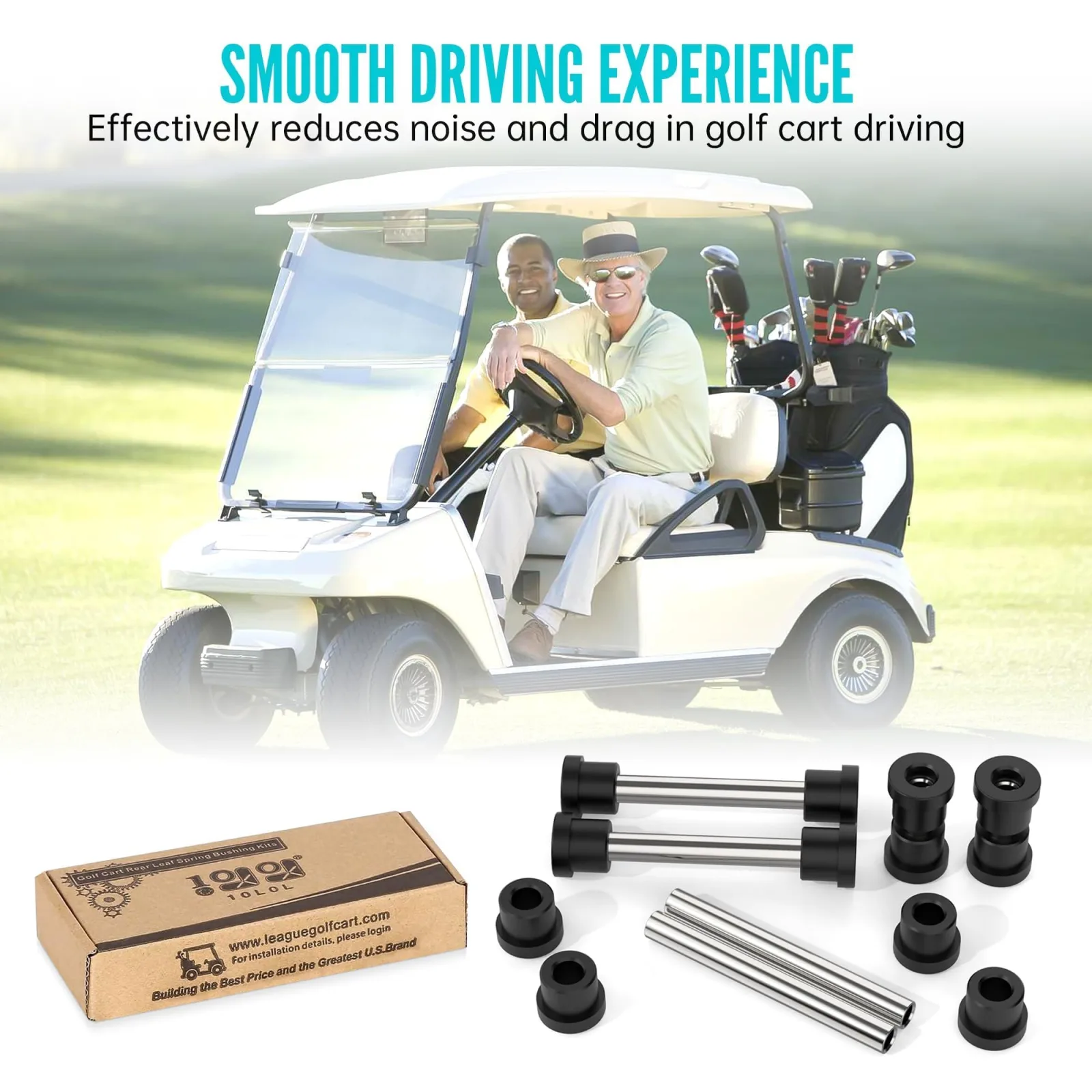 10L0L Rear Leaf Spring Bushing Kit for Club Car Precedent image 3