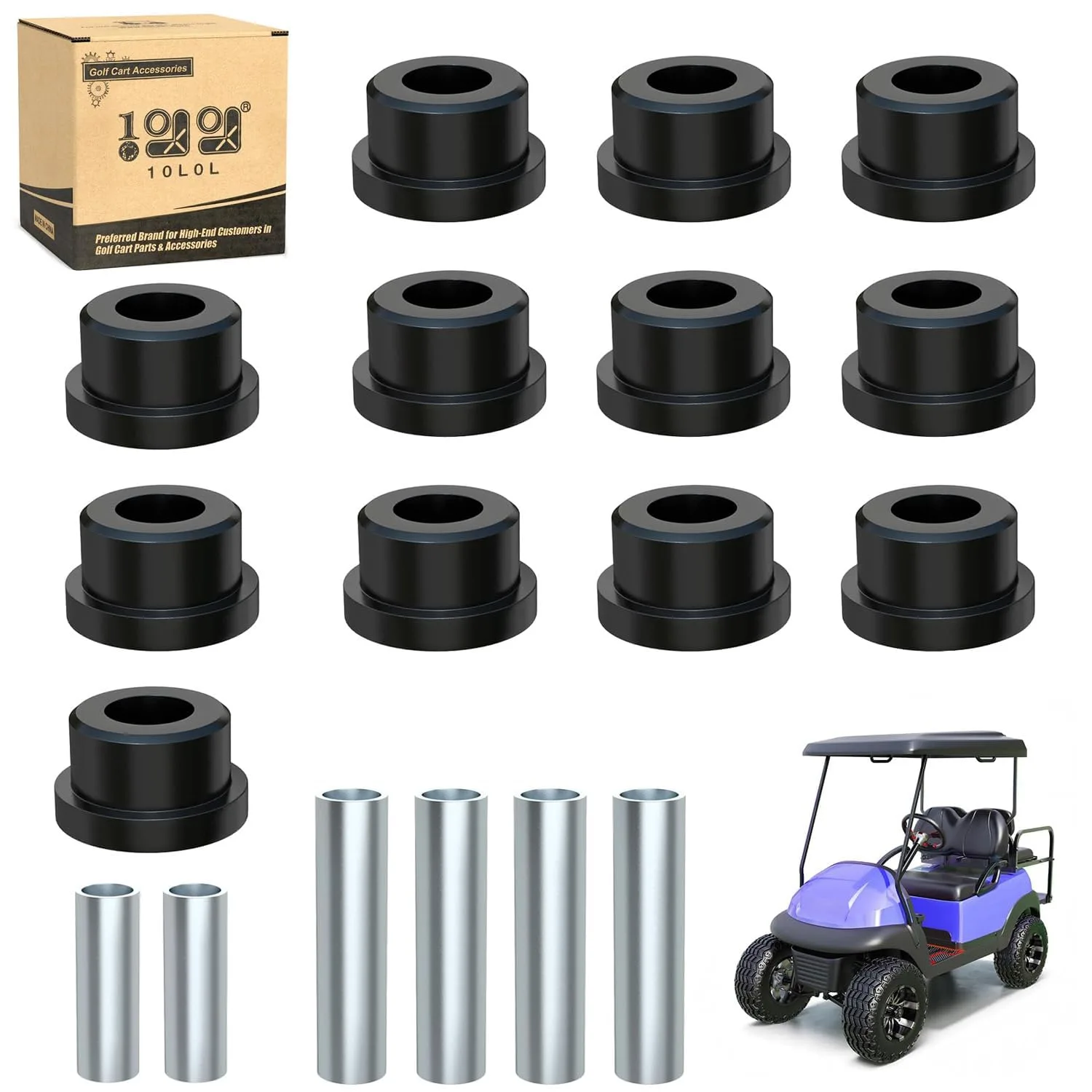 10L0L Rear Leaf Spring Bushing Kit for Club Car Precedent