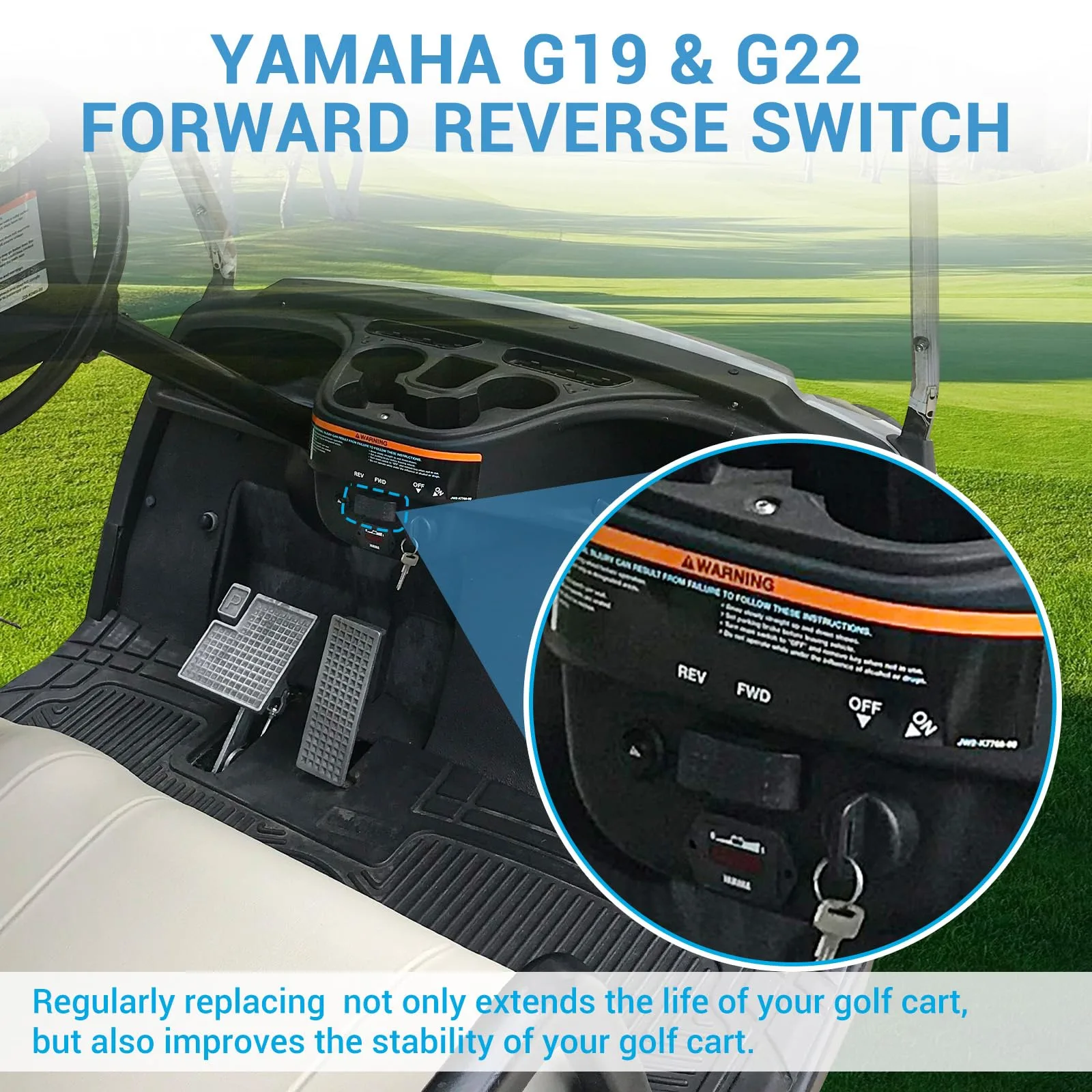 CartClan CT-0129 Forward-Reverse Switch for Yamaha G19/G22 image 3