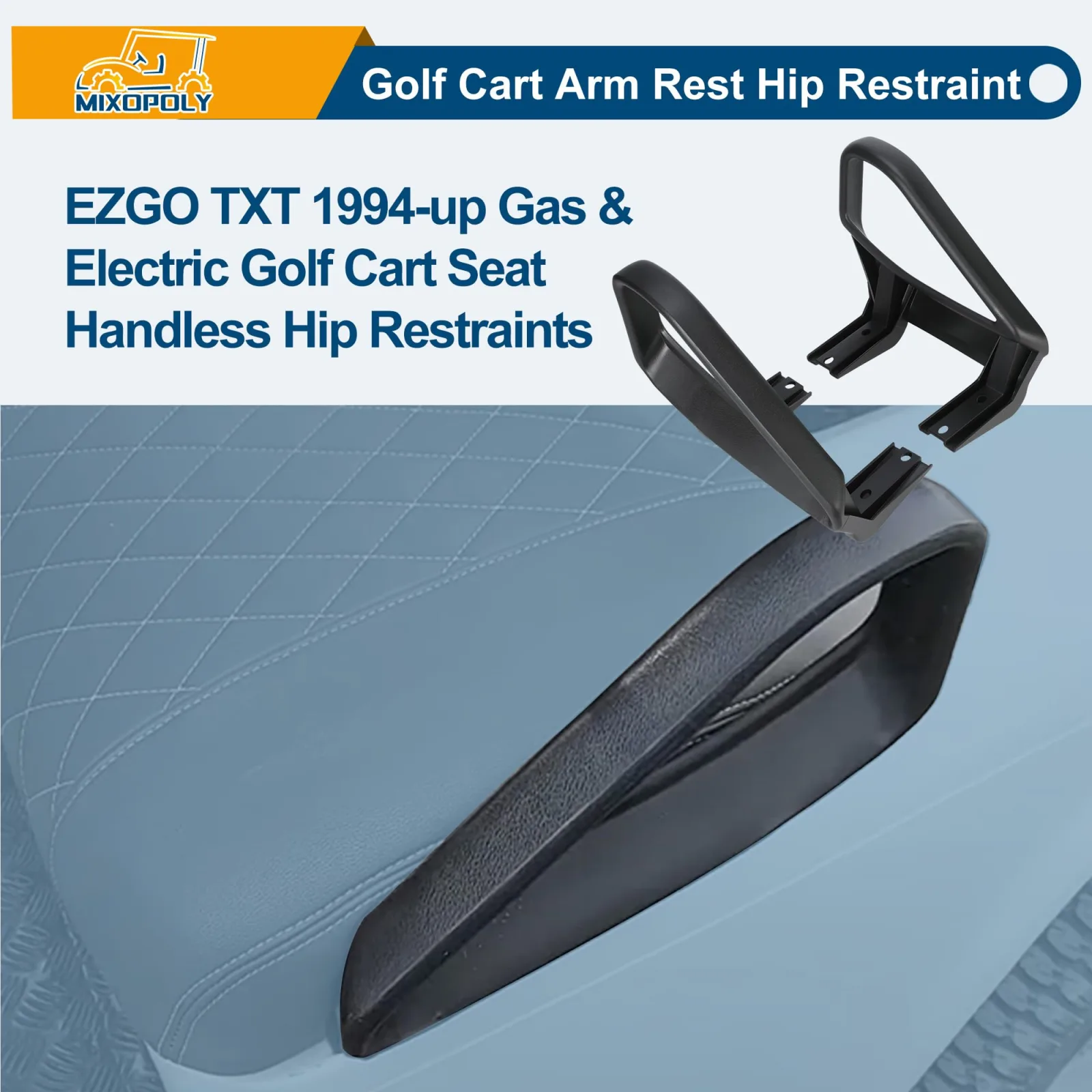 Mixopoly Arm Rest Hip Restraints for E-Z-GO TXT 1994+ image 3
