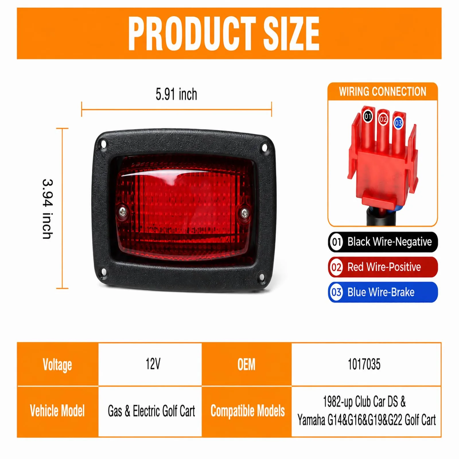 XINSTCO LED Tail Light Kit for Club Car DS and Yamaha image 2