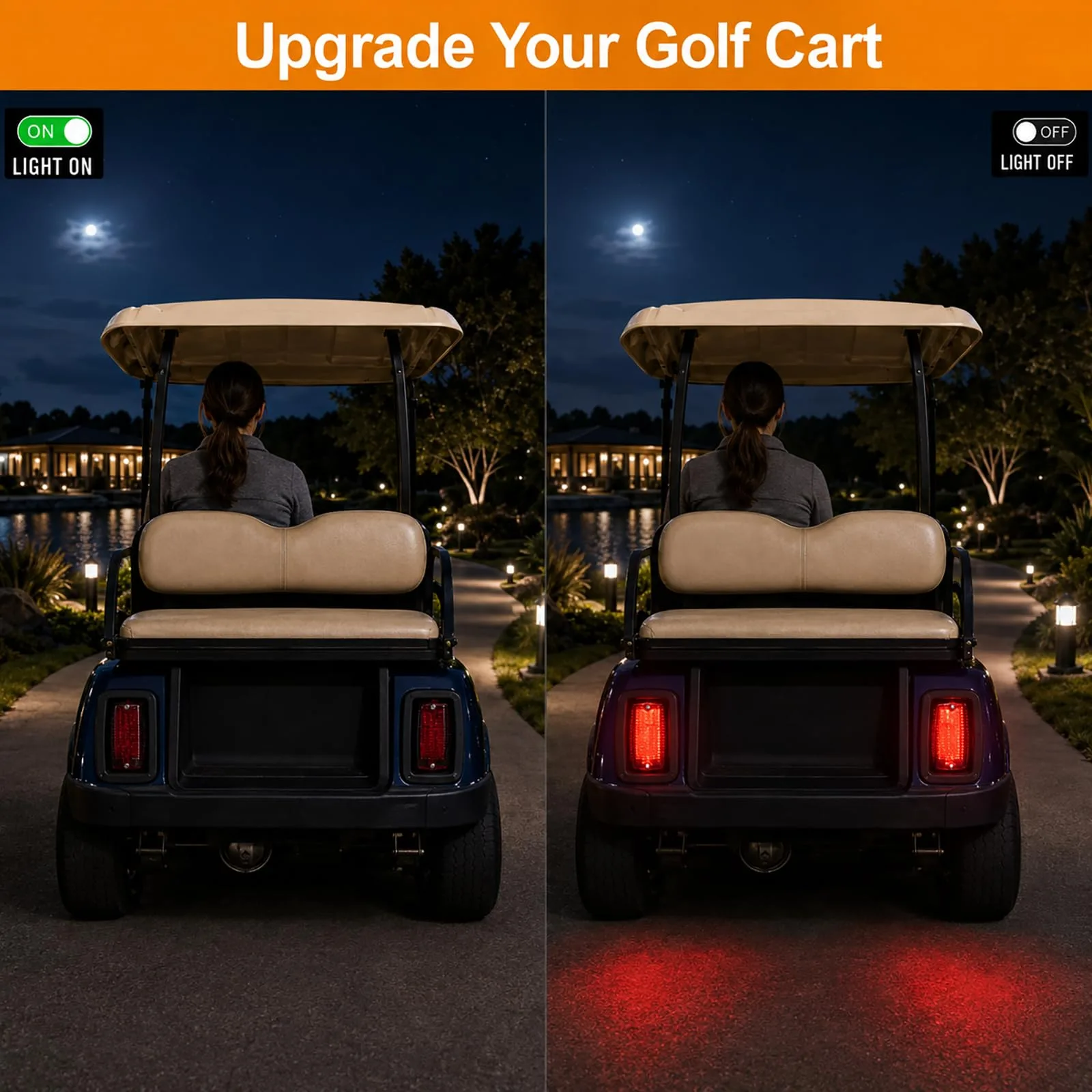 XINSTCO LED Tail Light Kit for Club Car DS and Yamaha image 4