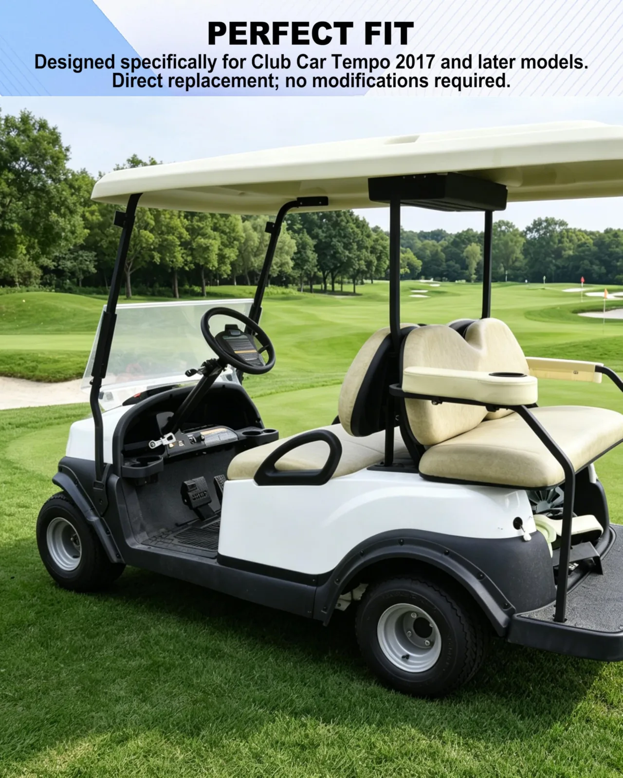 LDETXY Dash Cover for Club Car Tempo 2017+ Electric Golf Cart image 2