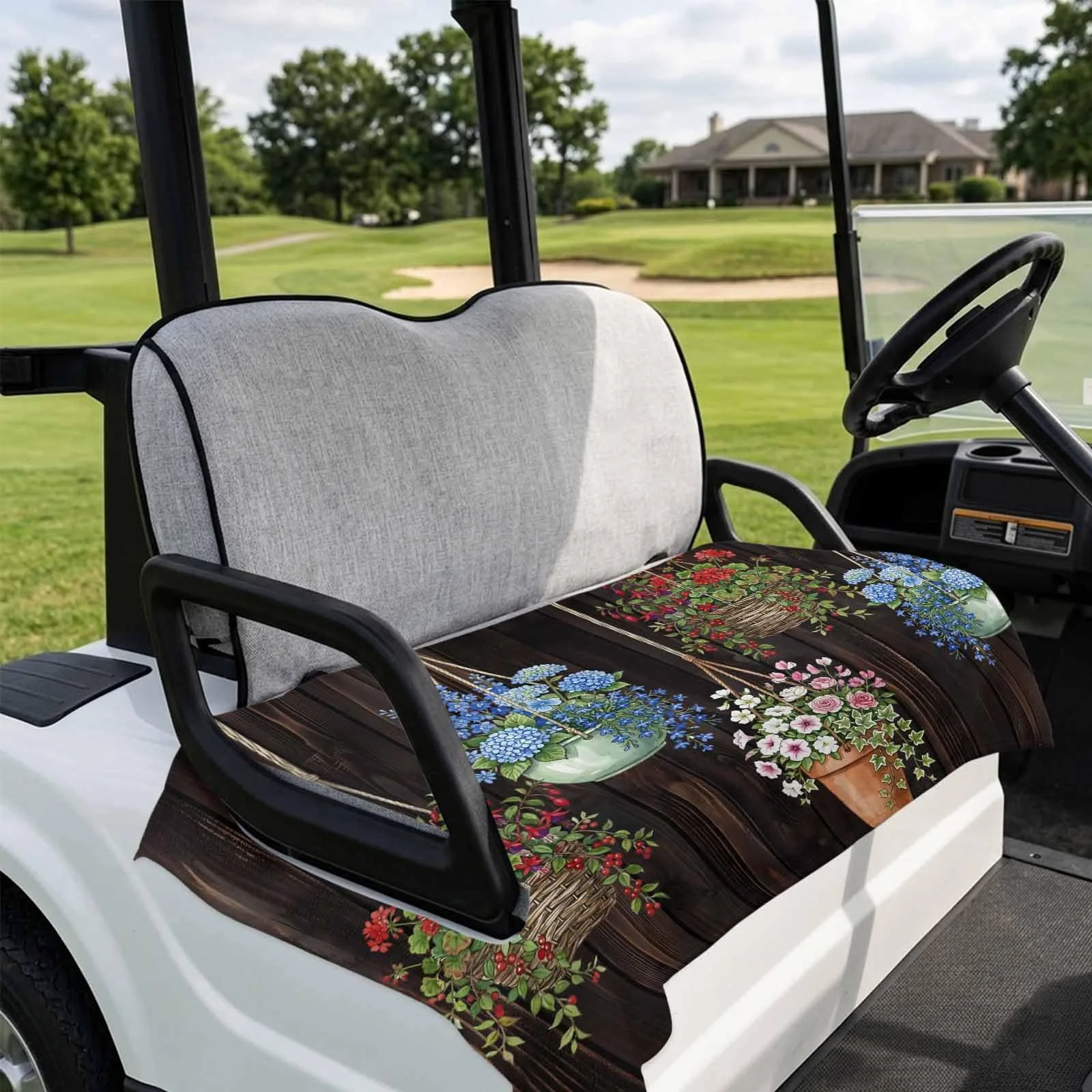 DecorLovee Golf Cart Seat Cover Towel, Brown, 51 x 31 in image 4