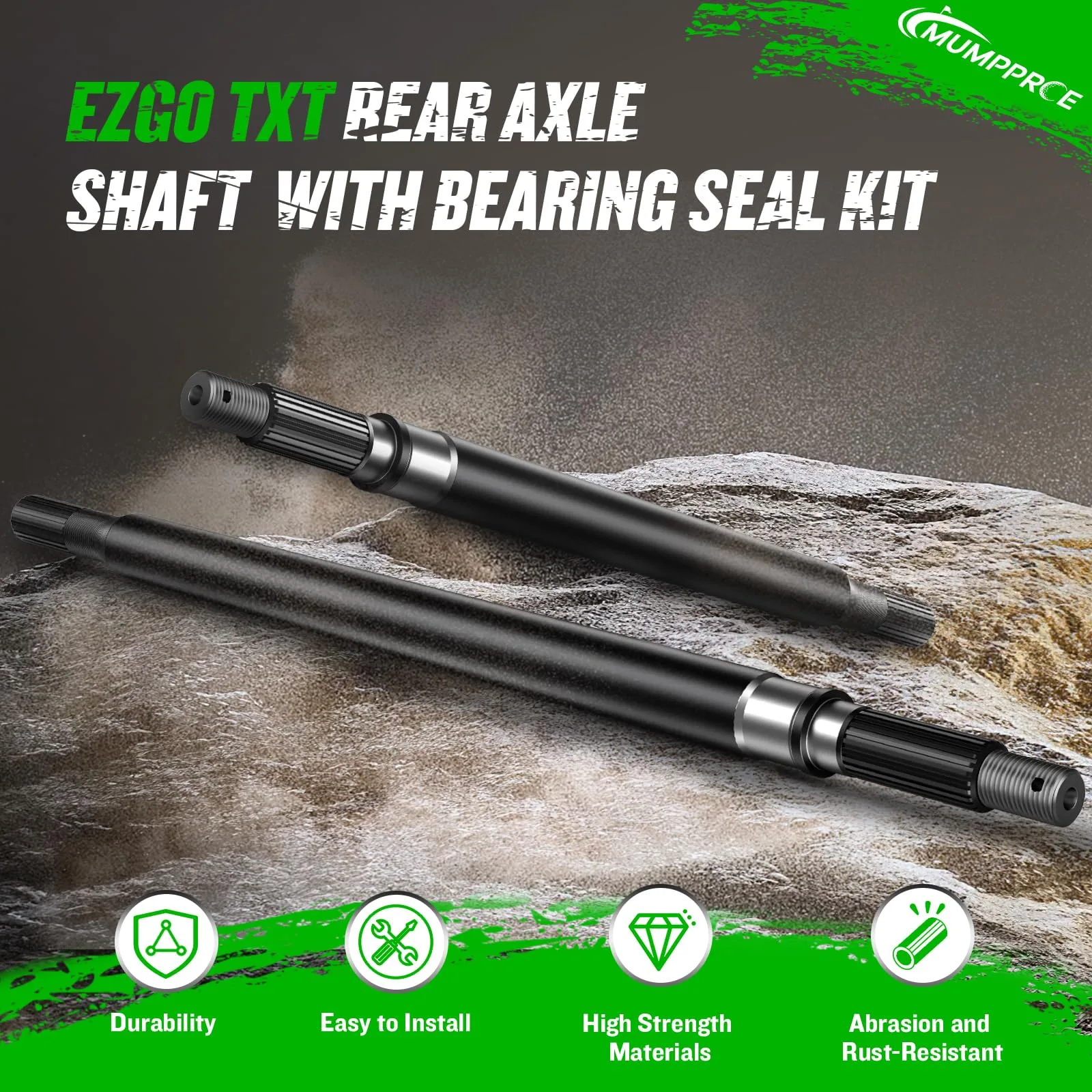 MUMPPRCE Rear Axle Shaft Kit for E-Z-GO TXT Medalist image 2