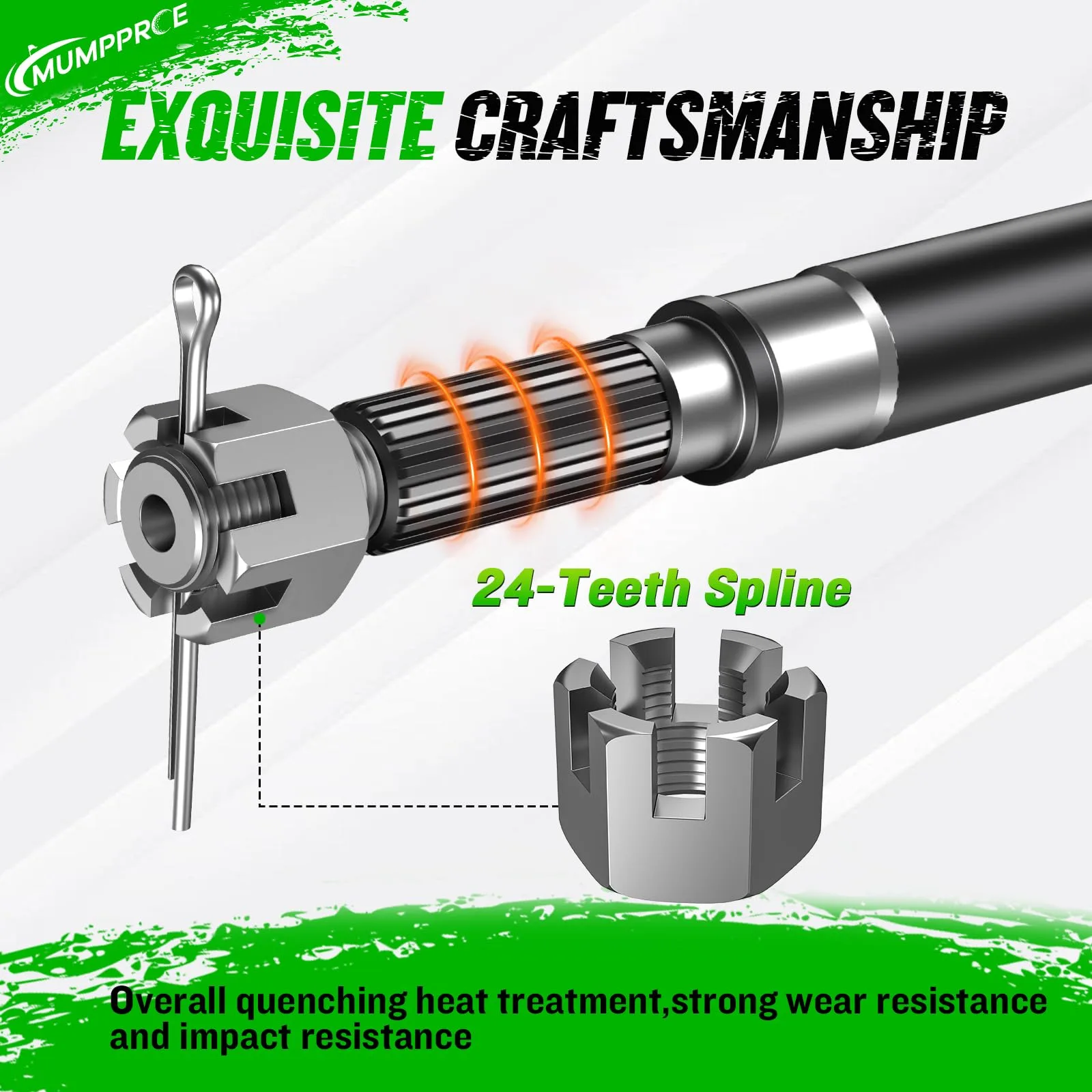 MUMPPRCE Rear Axle Shaft Kit for E-Z-GO TXT Medalist image 3
