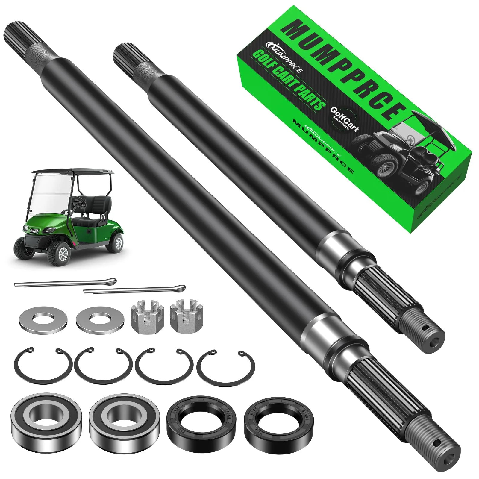 MUMPPRCE Rear Axle Shaft Kit for E-Z-GO TXT Medalist