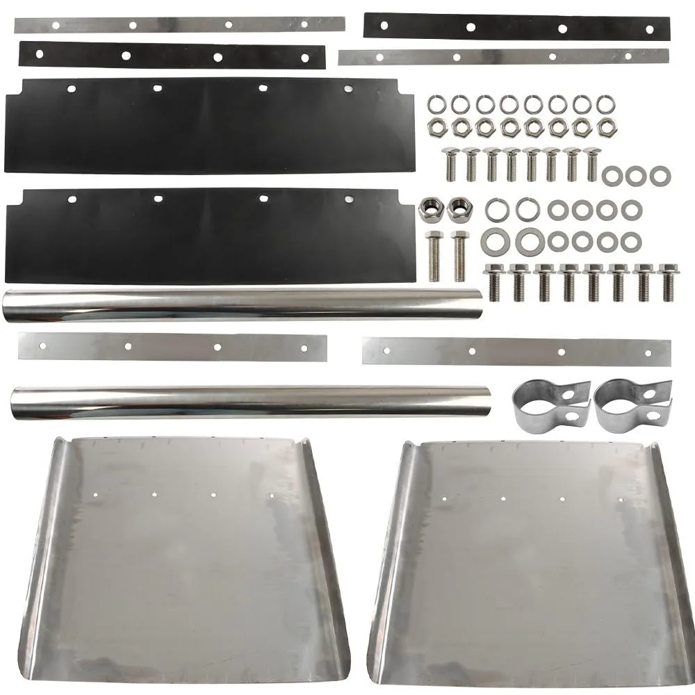 Generic Golf Cart Quarter Fender Pair 24 x 24 Inch