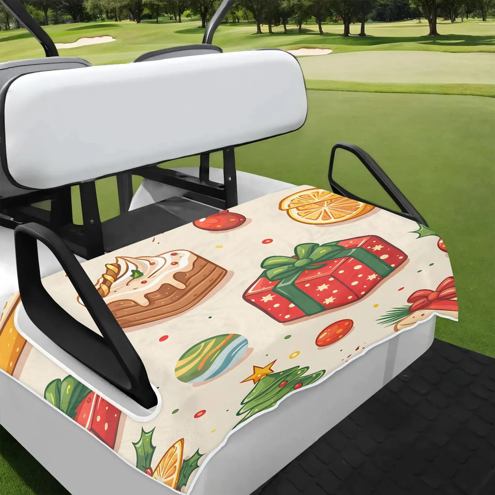 Tiveruda Golf Cart Seat Cover for Double Seats, 51 x 31 in.