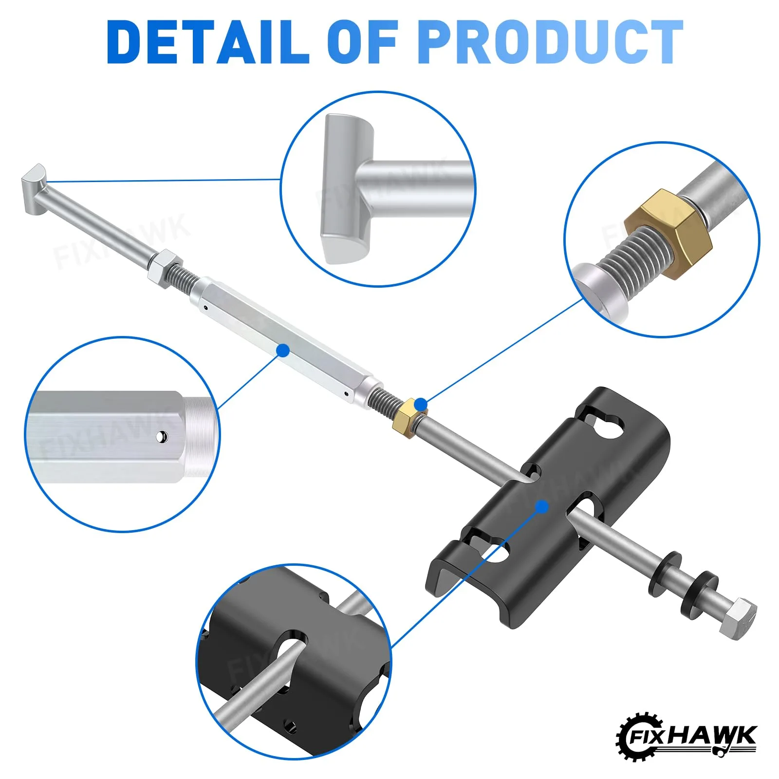 FIXHAWK Brake Equalizer Rod Set for Club Car Golf Carts image 3