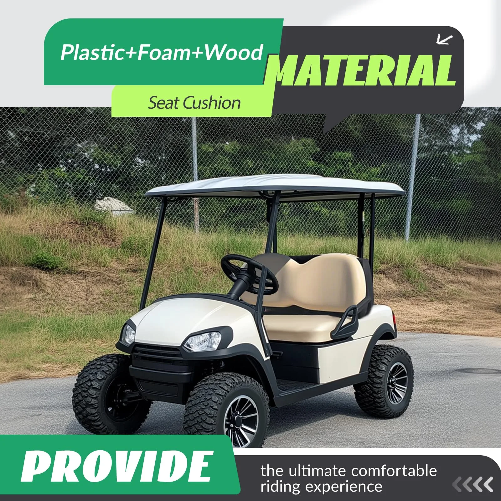 WUTIST GO-5270 Seat Bottom for Club Car Precedent image 3