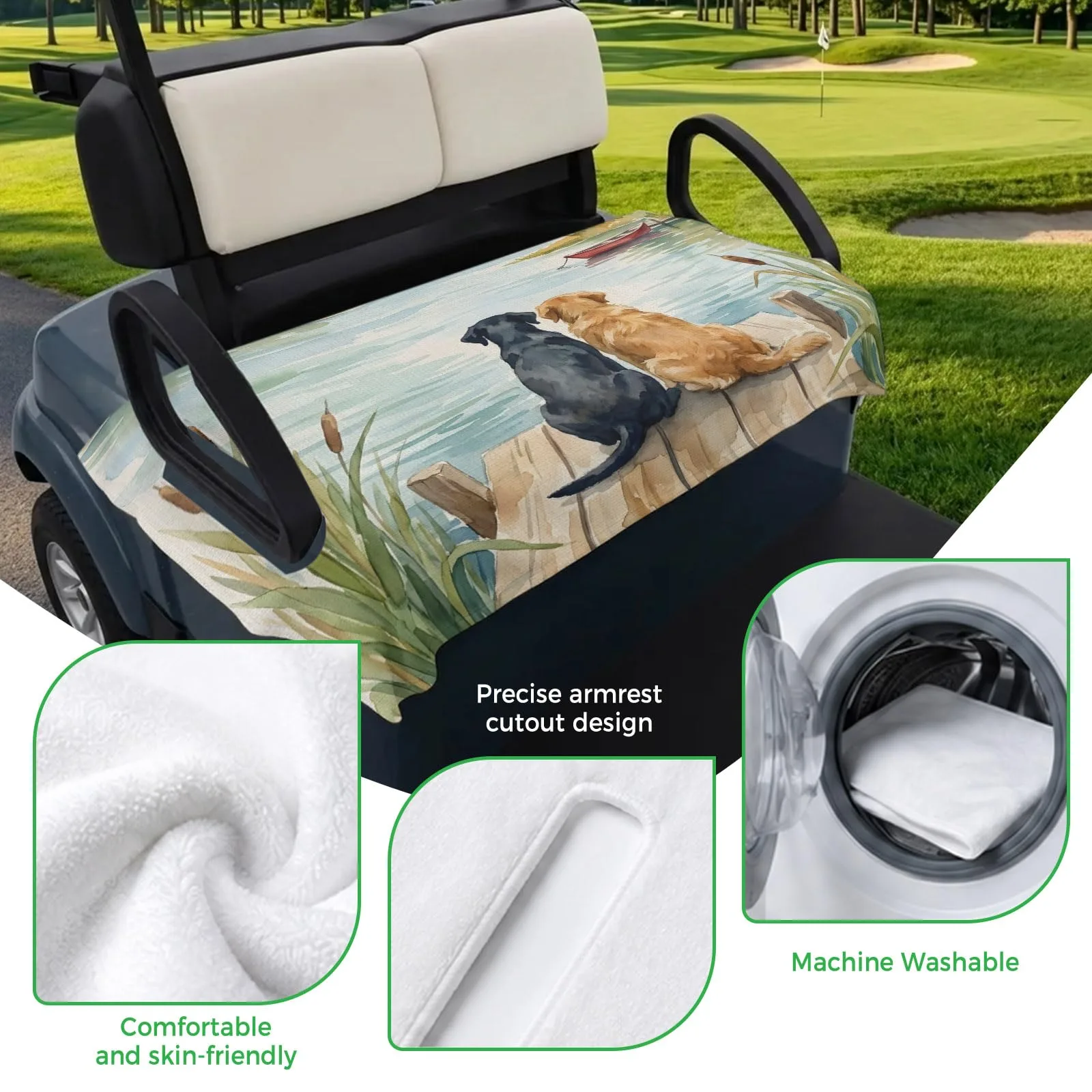 Trosturdspn Golf Cart Seat Towel Blanket 51 x 31 in image 3
