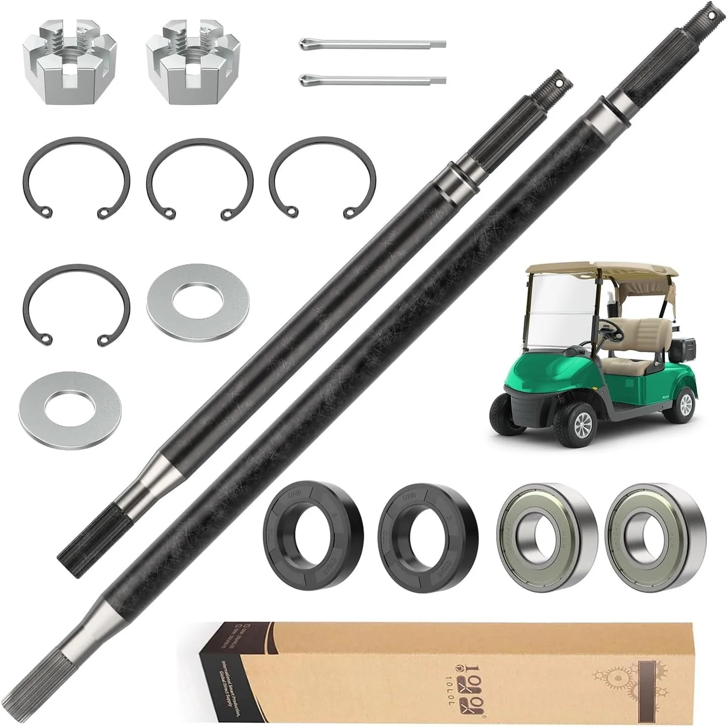 10L0L Rear Axle Shaft Kit for E-Z-GO RXV Electric