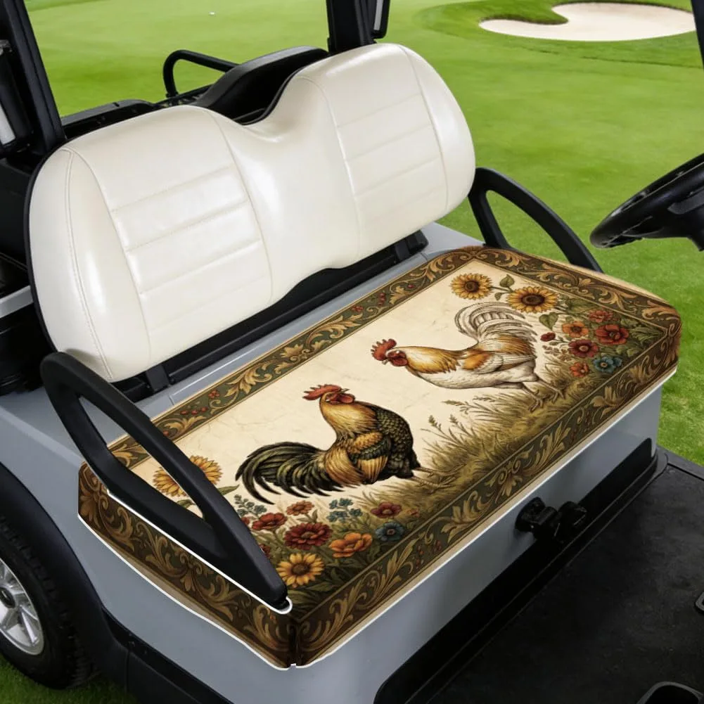 TNKBREEZE Golf Cart Seat Cover Chicken Pattern FIND-WH0439-079-US53