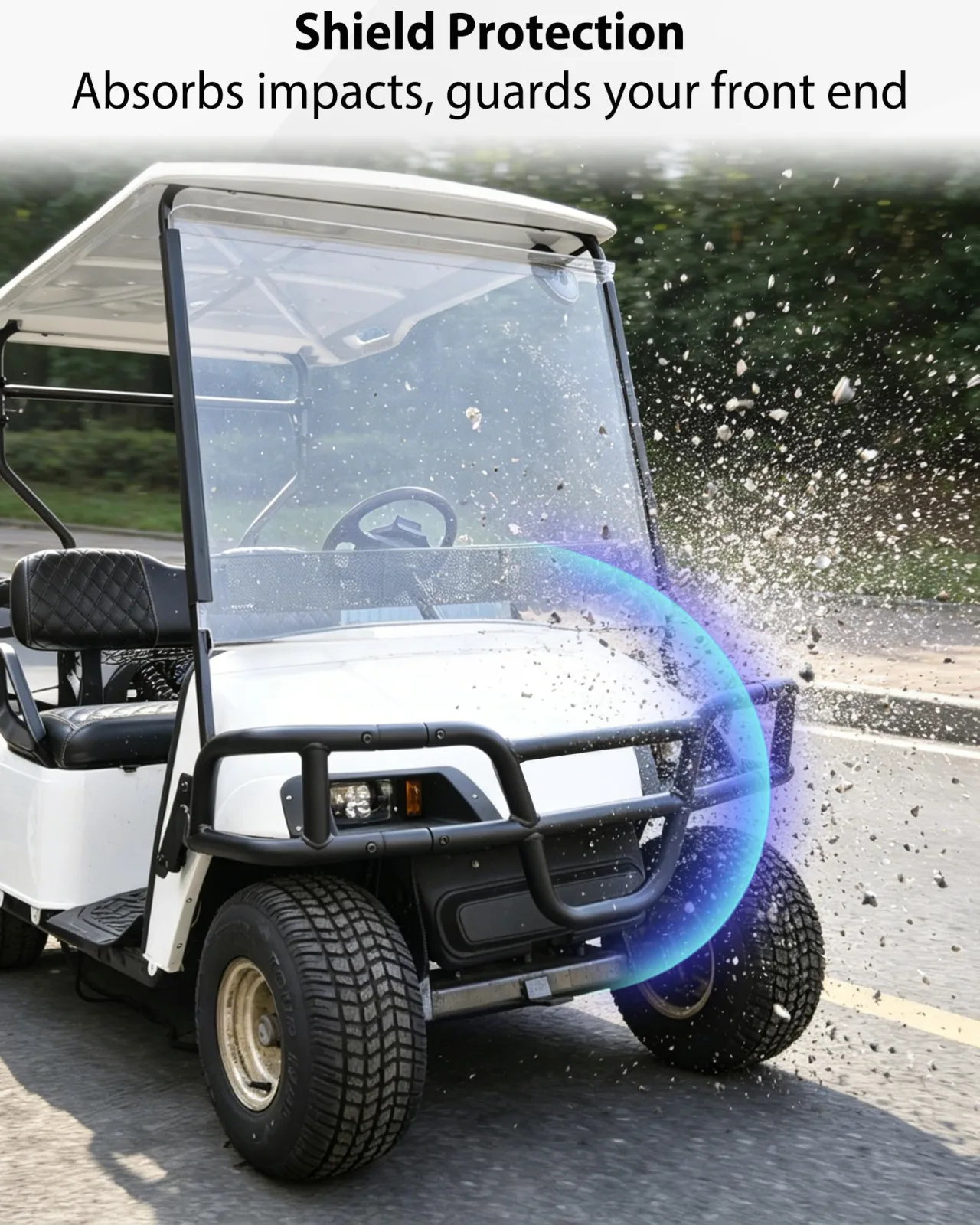 SAUTVS Front Bumper for E-Z-GO TXT Golf Cart image 3