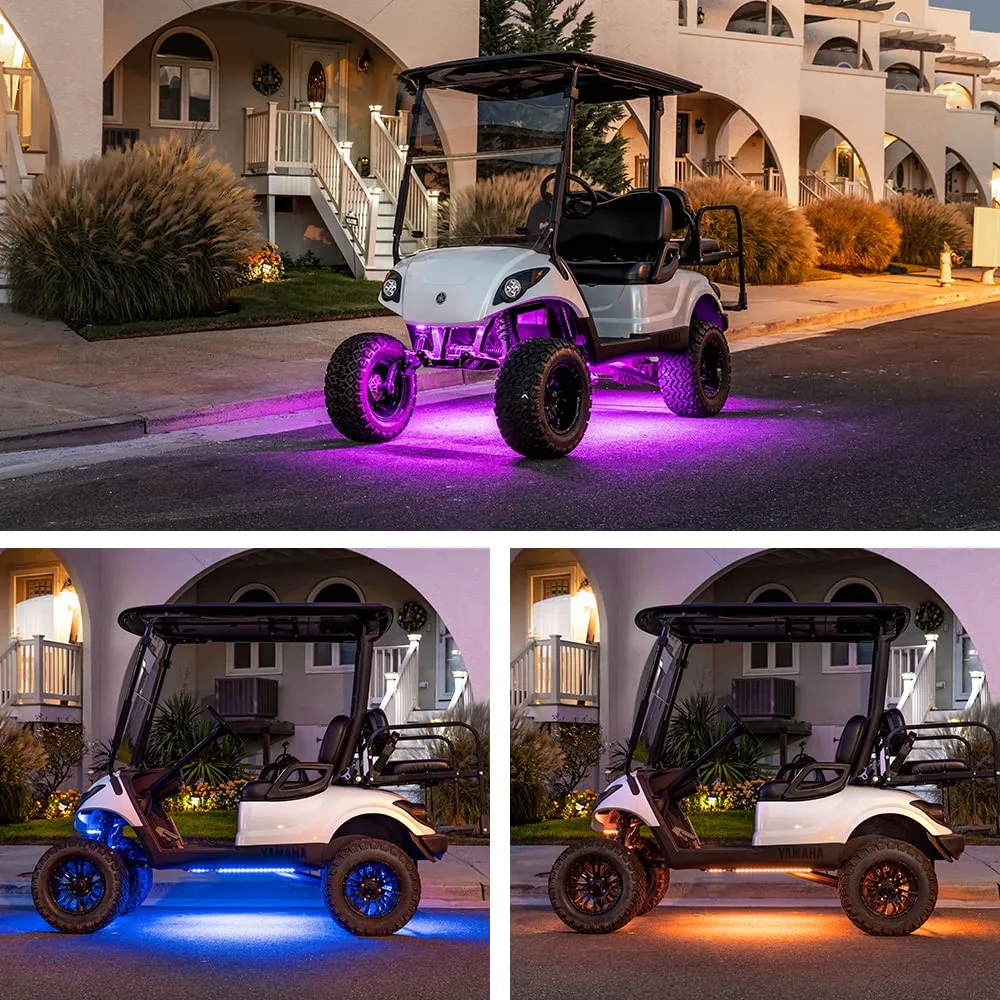 LEDGlow LU-EGC-M40 4-Piece Golf Cart Underglow Kit image 4