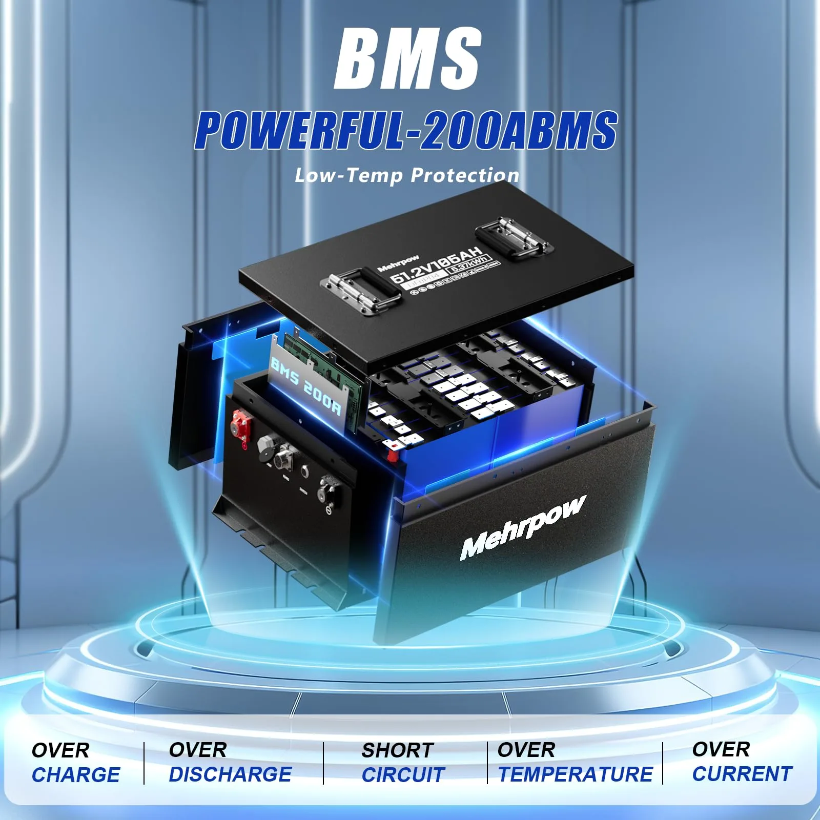 Mehrpow 48V 105Ah LiFePO4 Golf Cart Battery 48ME-ST image 2