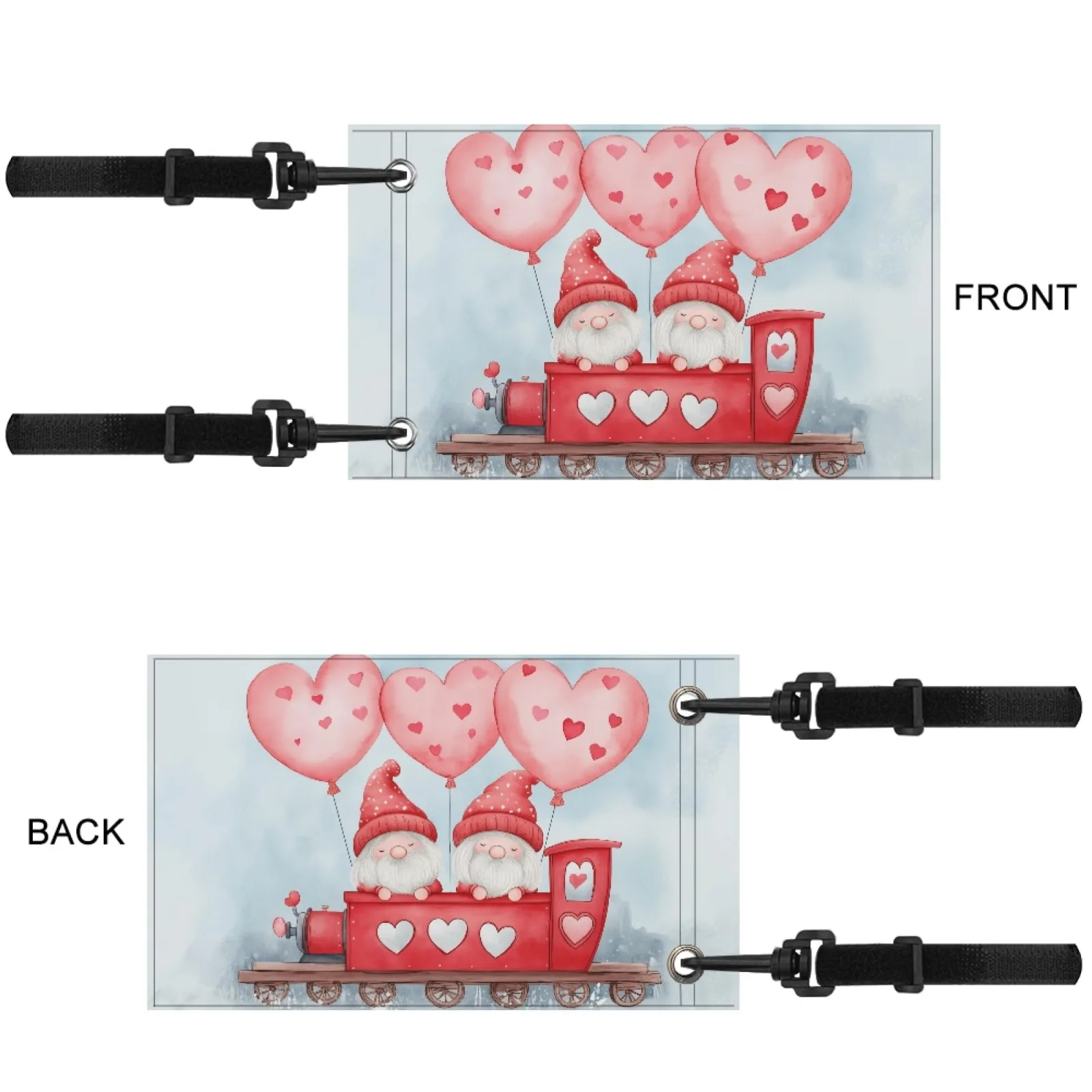 Knextrepoy Valentine’s Day Golf Cart Love Heart Flag image 3