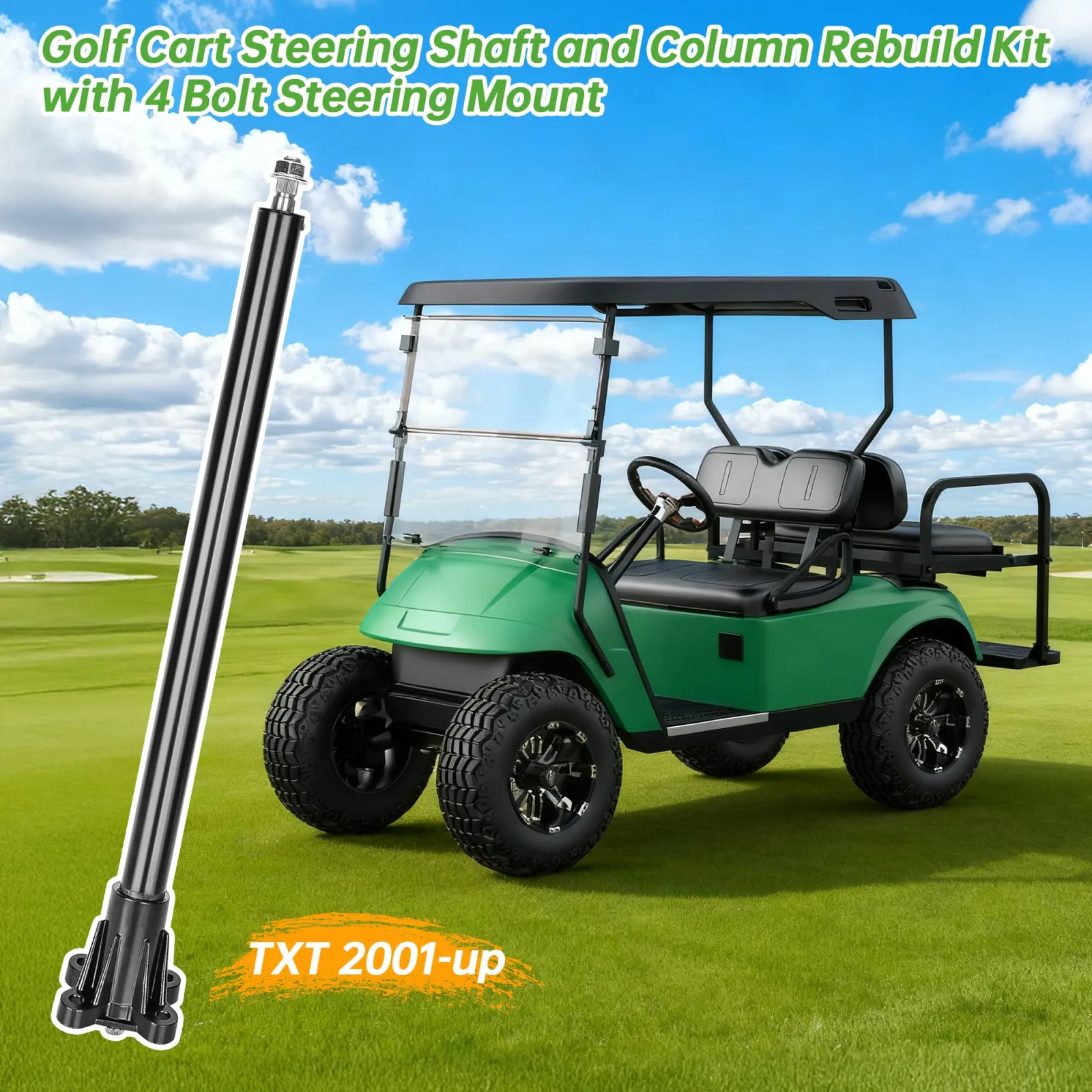 10L0L Steering Shaft & Column Kit for E-Z-GO TXT/PDS image 3