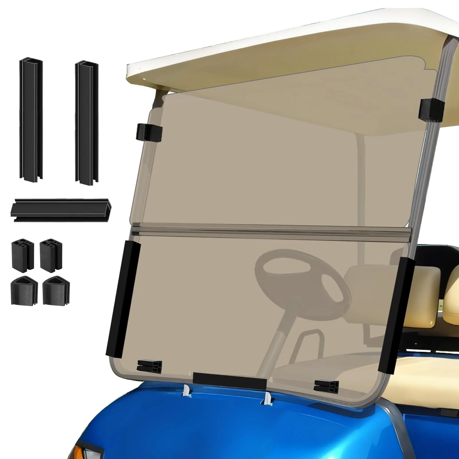 RIZINKART YG16544 Windshield for Yamaha G14 G16 G19