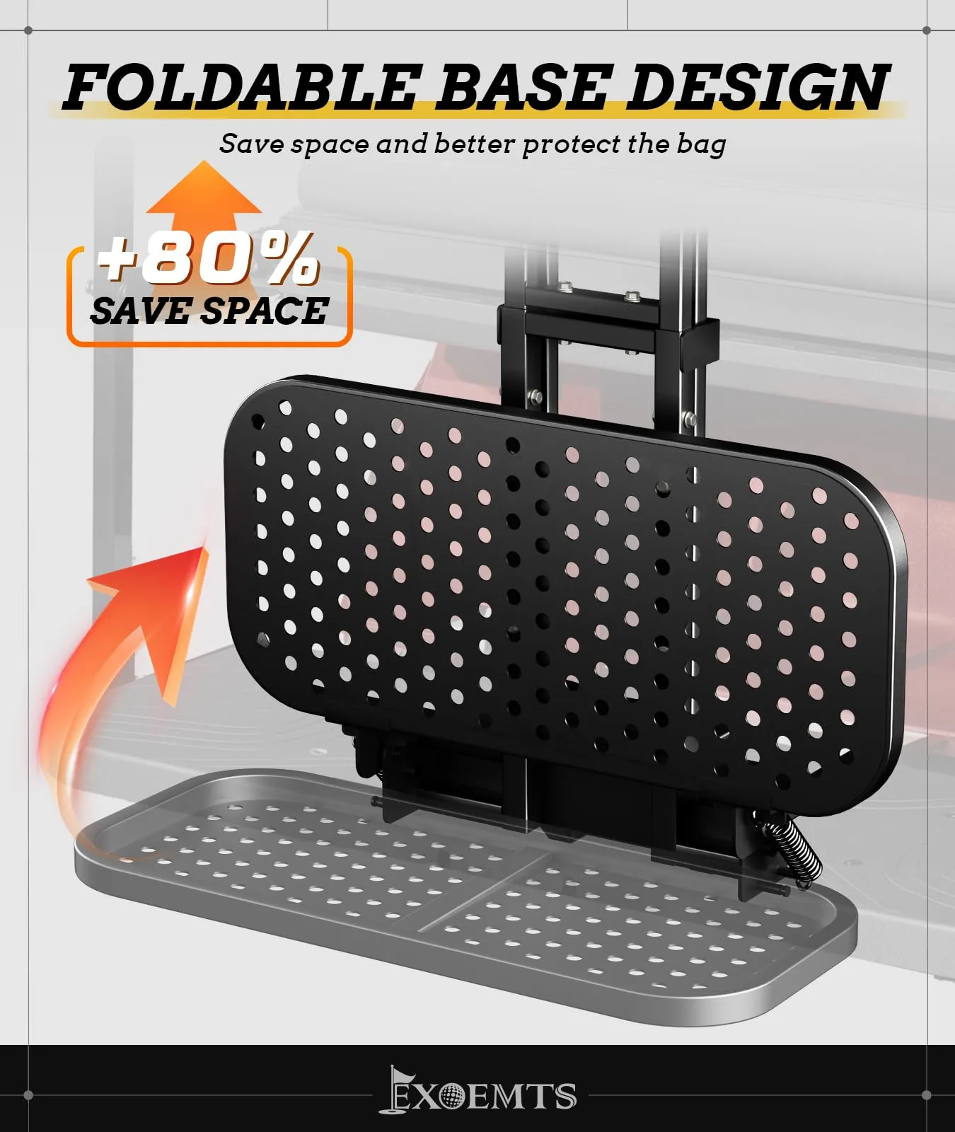 EXOEMTS Golf Cart Bag Holder and Grab Bar Combo image 3