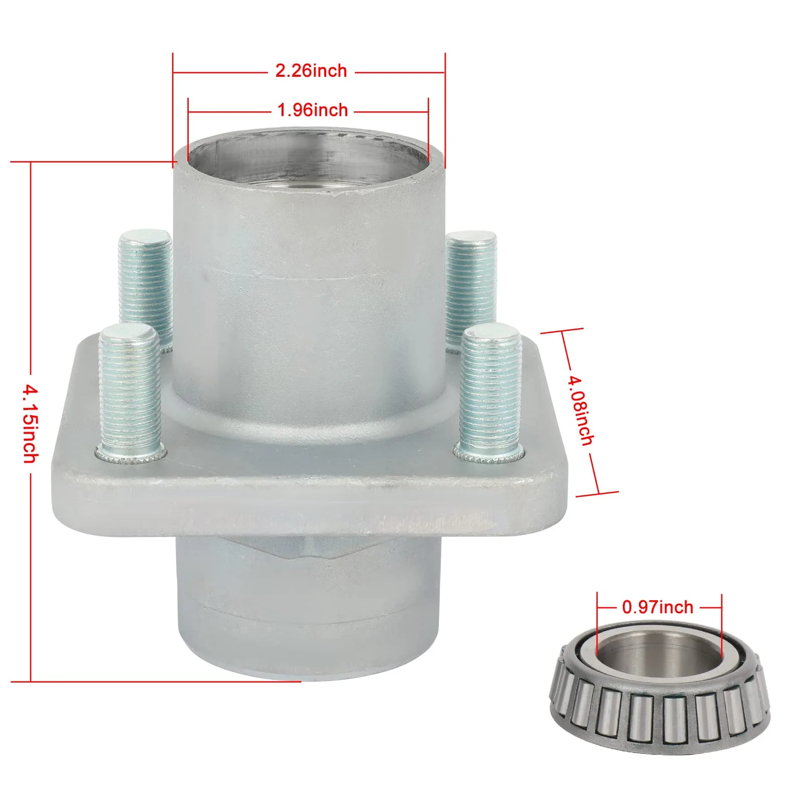 SCITOO Front Axle Wheel Hub for E-Z-GO TXT 1979-2000 image 2