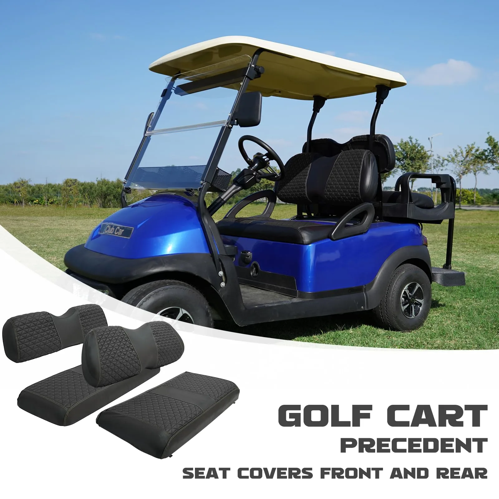XUANYUDG0769 Golf Cart Front and Rear Seat Covers image 2