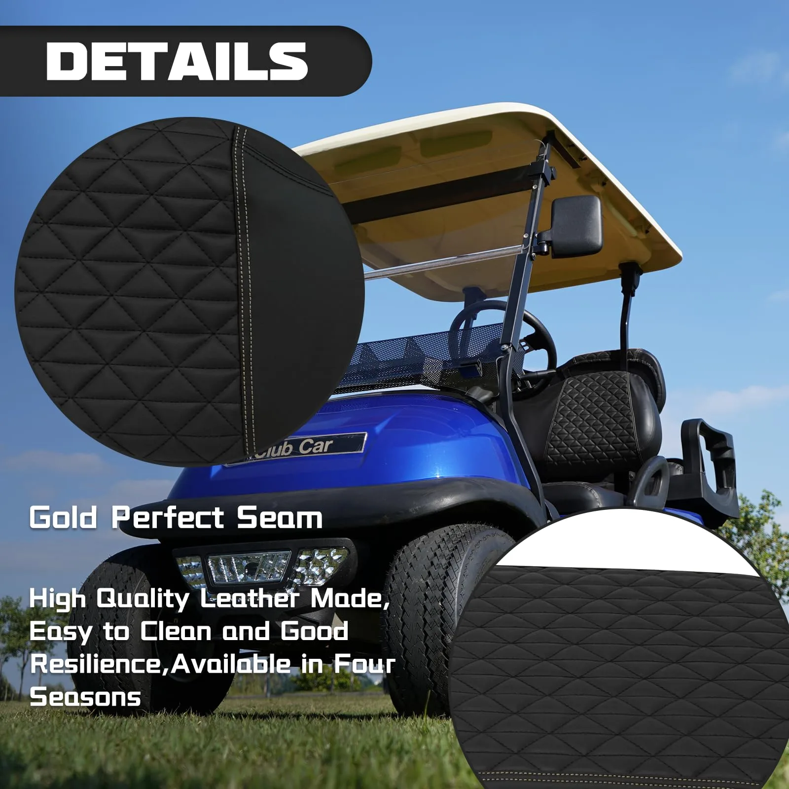 XUANYUDG0769 Golf Cart Front and Rear Seat Covers image 4