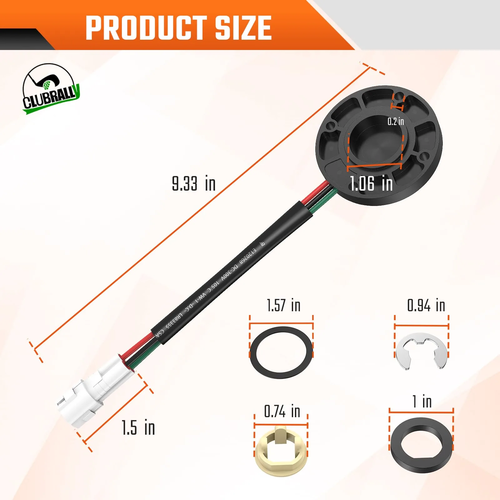 CLUBRALLY CB-130 Yamaha Golf Cart Speed Sensor Kit image 4