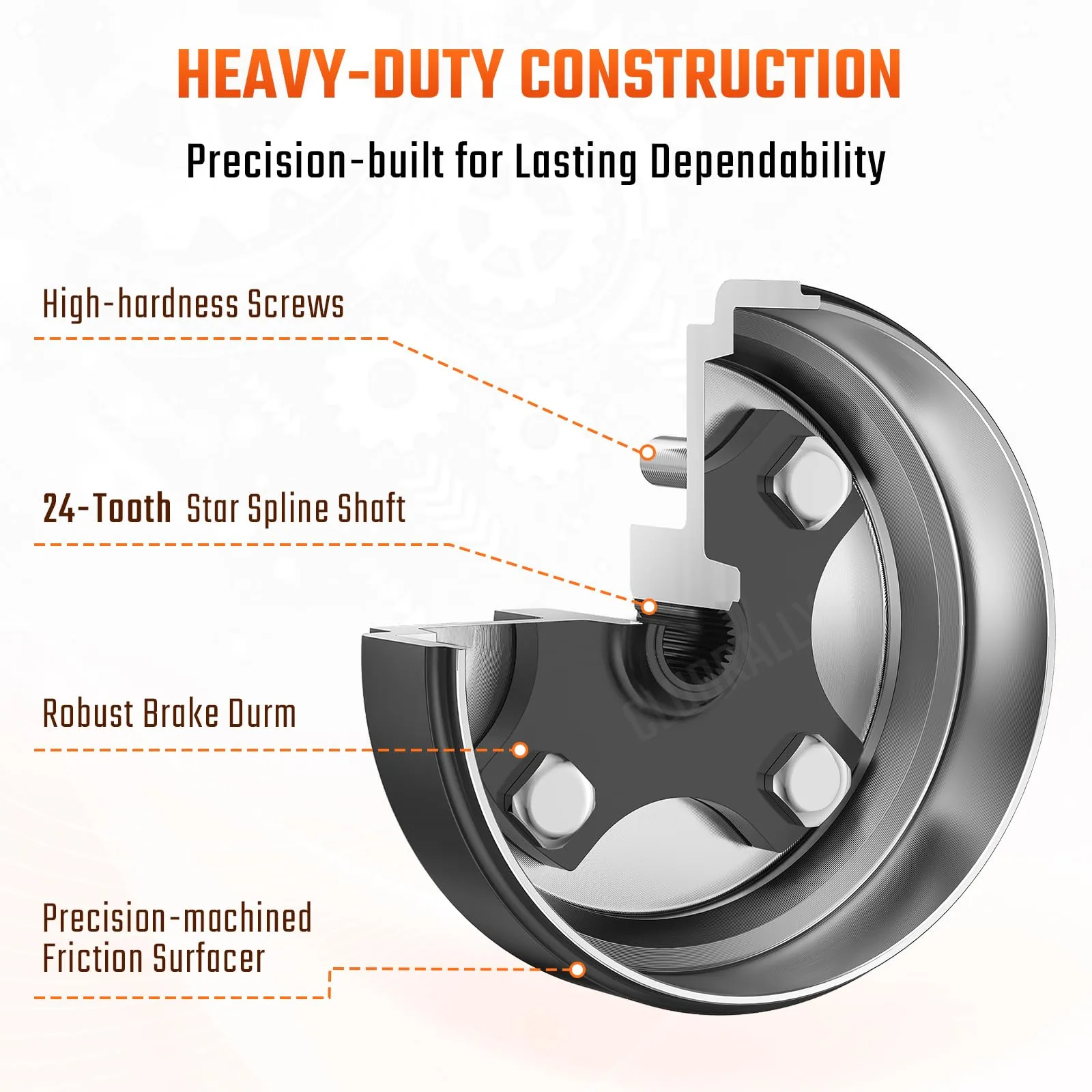 CLUBRALLY Brake Drum Hub Kit for E-Z-GO TXT image 3