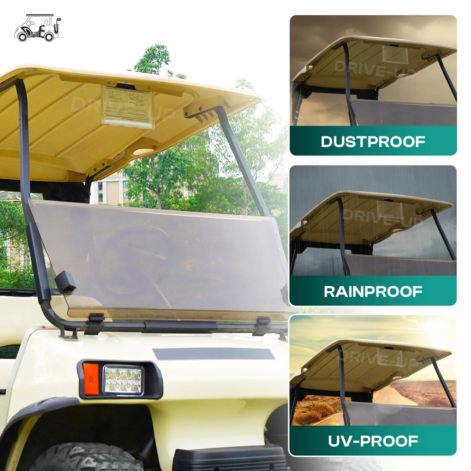 DRIVE UP Hinged Message Holder for Club Car Golf Carts image 2