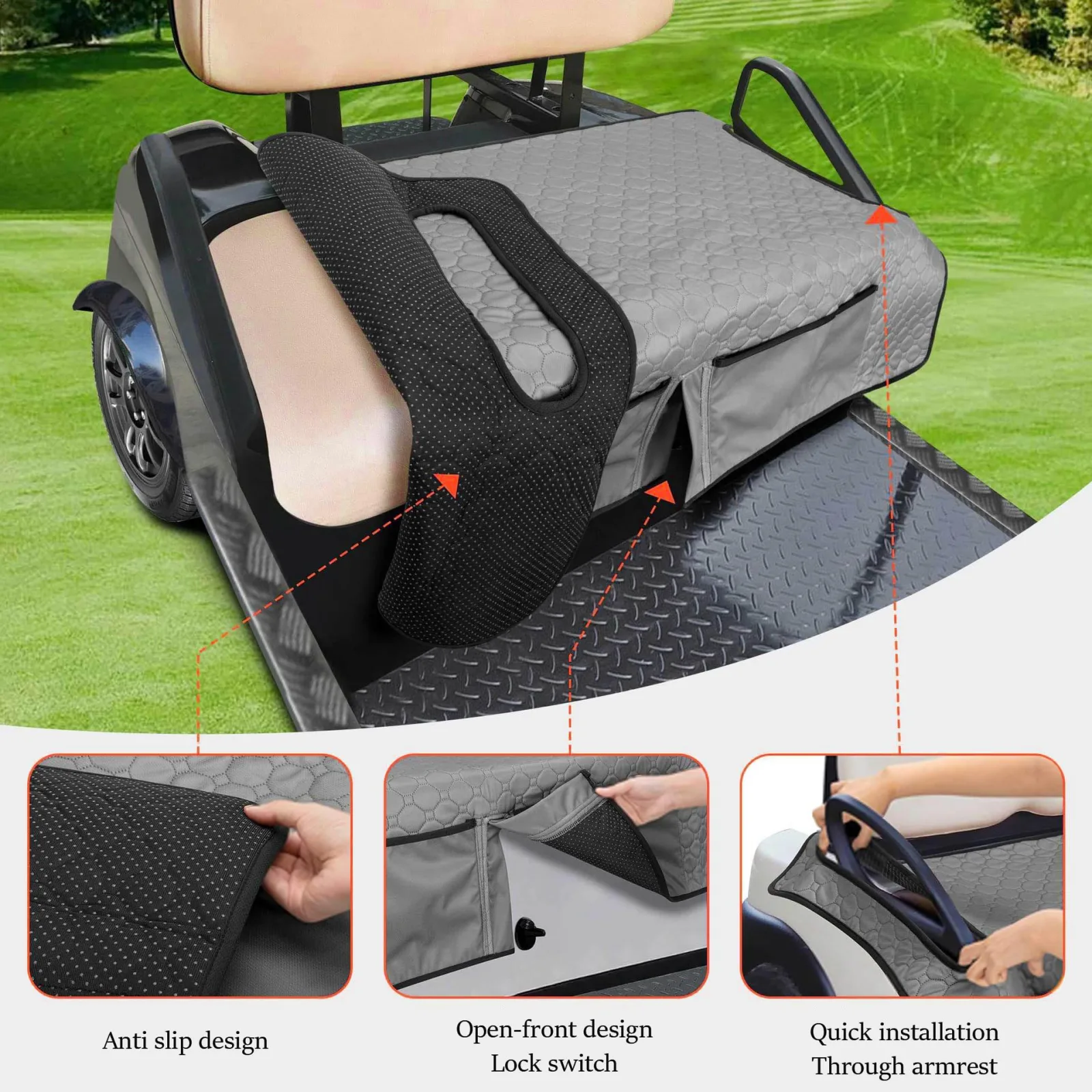 IFTYHXYHN All-Weather Seat Cover for Kandi Kruiser 4P (2020–2026) image 4