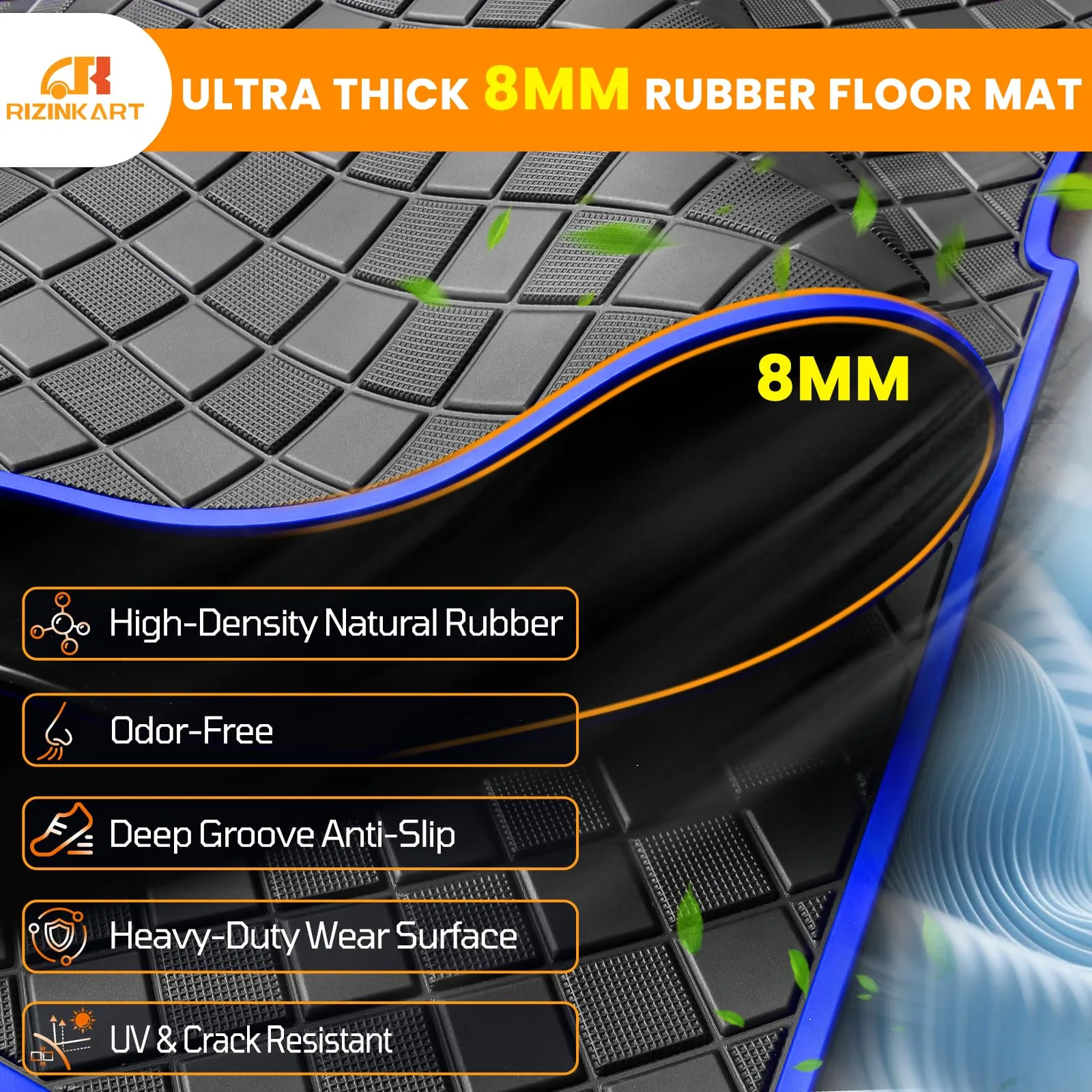 RIZINKART Floor Mat for Yamaha Drive 2 2017–2024 image 4