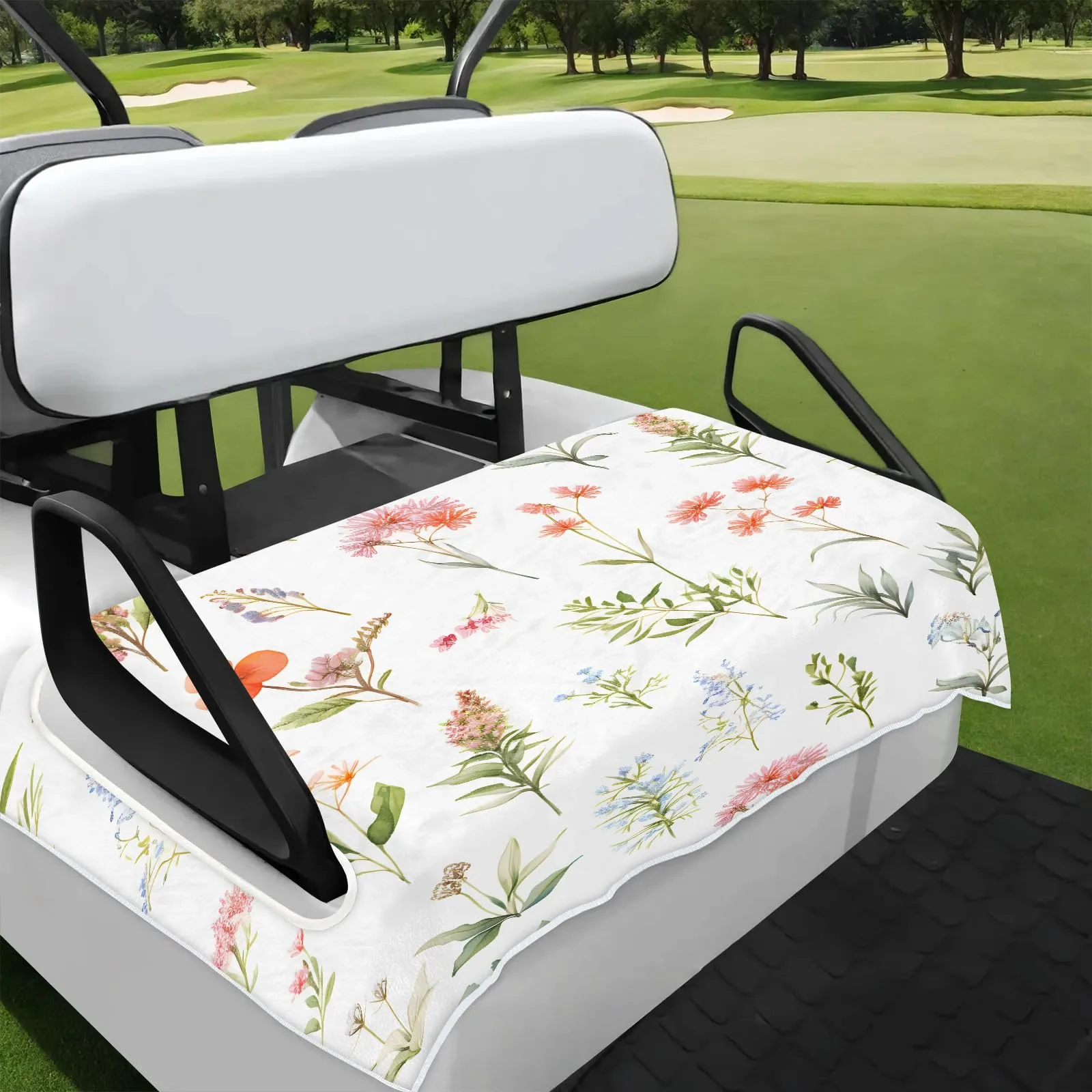 Tiveruda Golf Cart Seat Cover for Double Seats 51 x 31 in